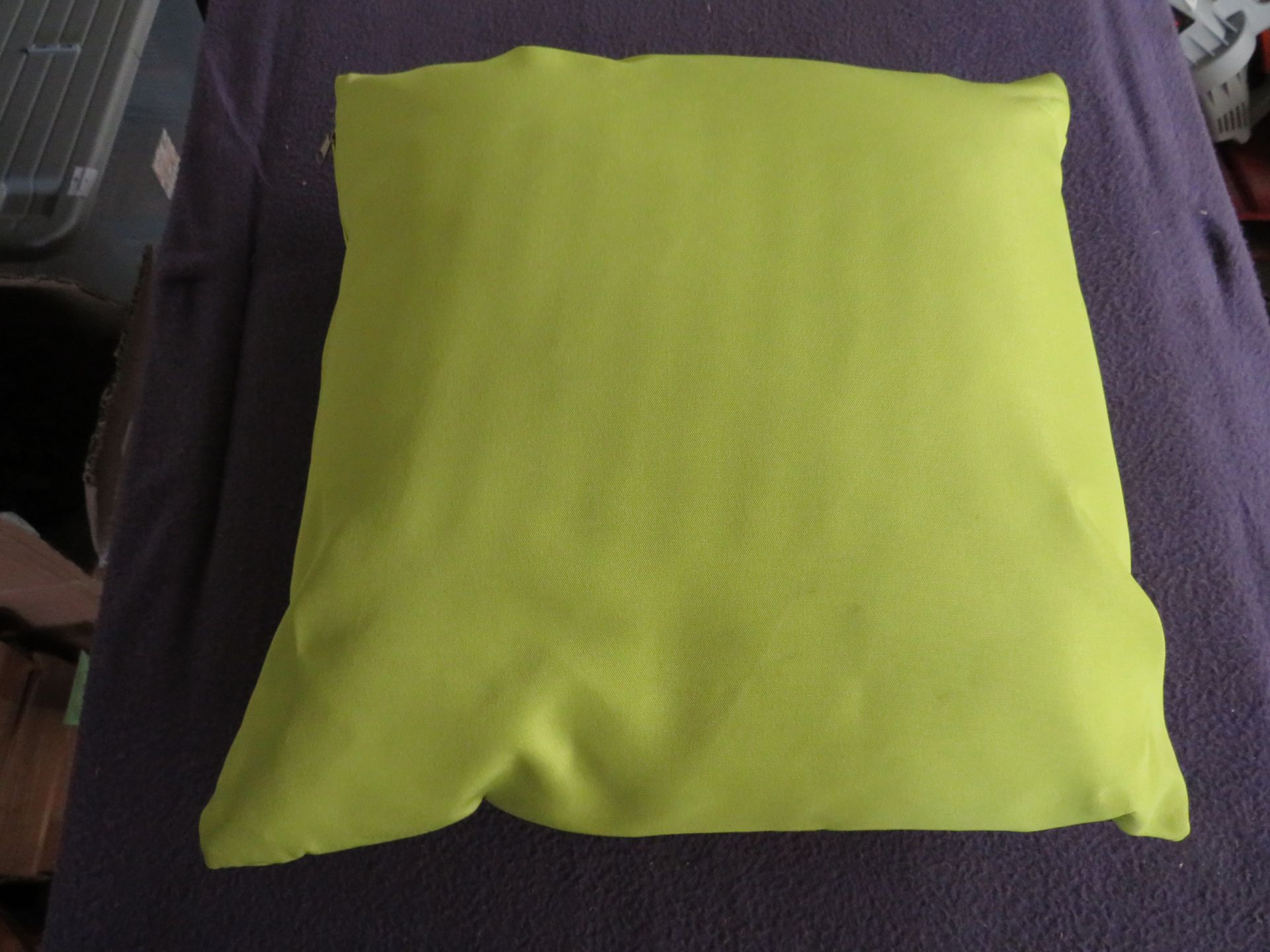 2x Outdoor Green Small Cushions - Unused & Packaged.