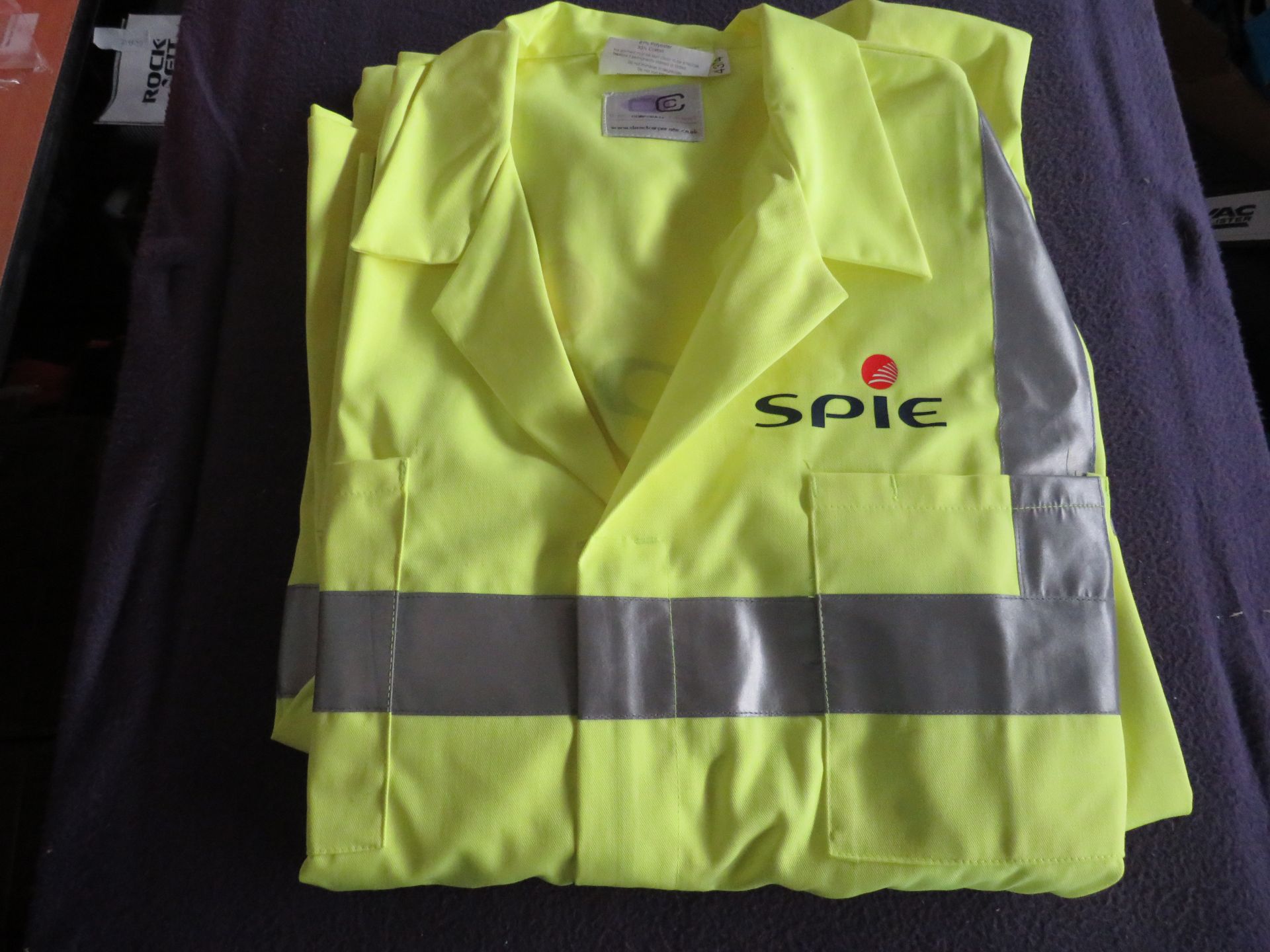 SPIE Branded Saturn Yellow Polycotton Boilersuit - Size 3XL - New & Packaged.