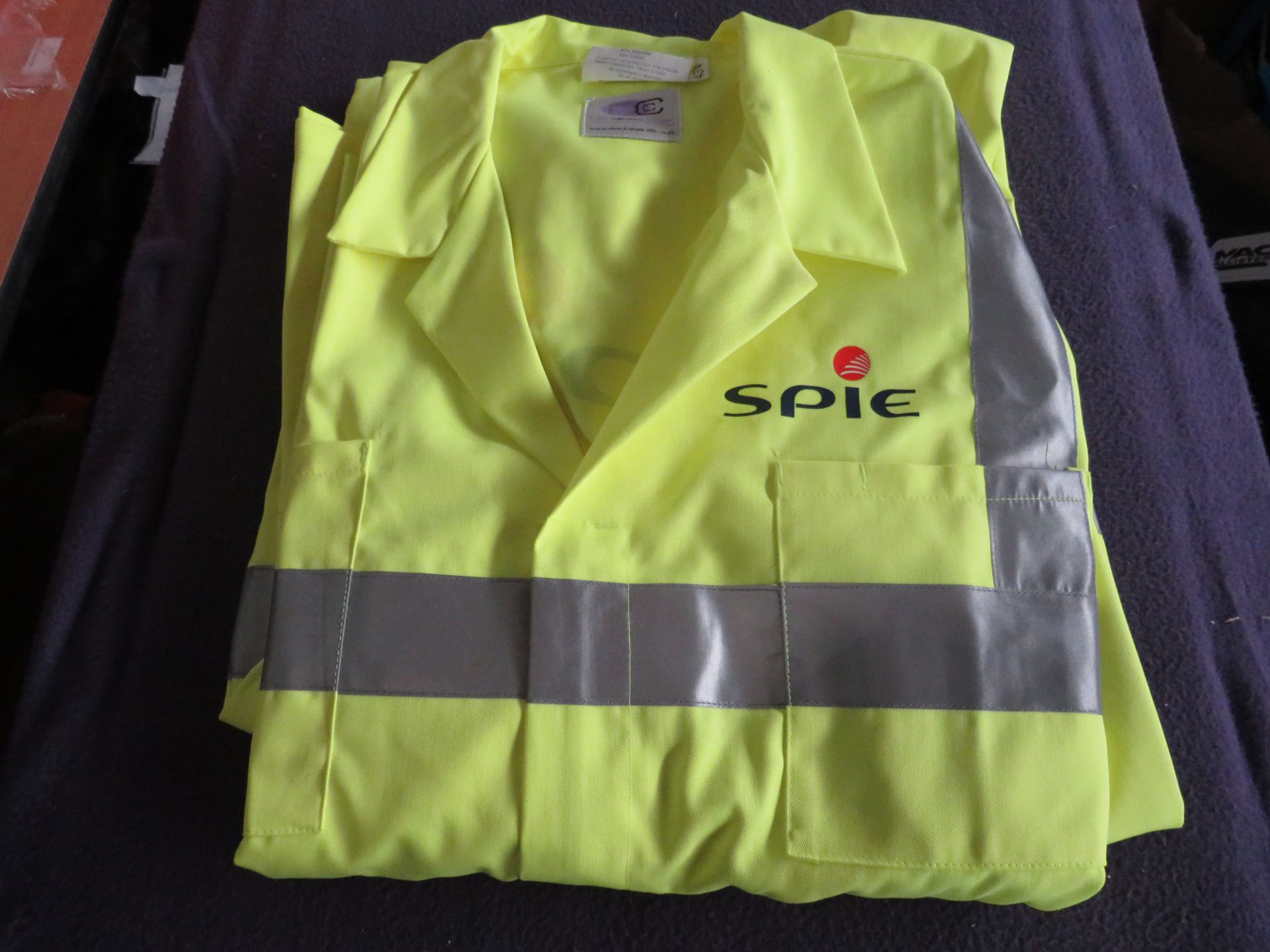 SPIE Branded Saturn Yellow Polycotton Boilersuit - Size 3XL - New & Packaged.