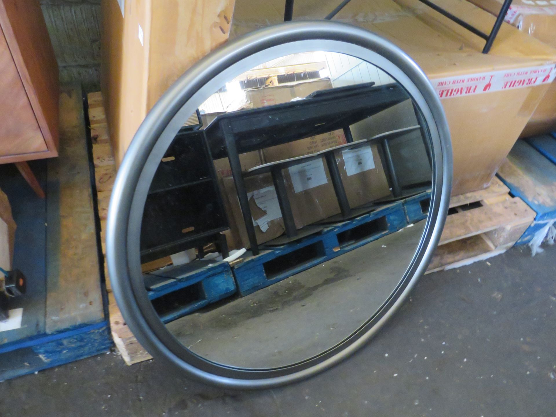 Cox & Cox Clawson Wall Mirror Zinc RRP Â£195.00 This item looks to be in good condition and