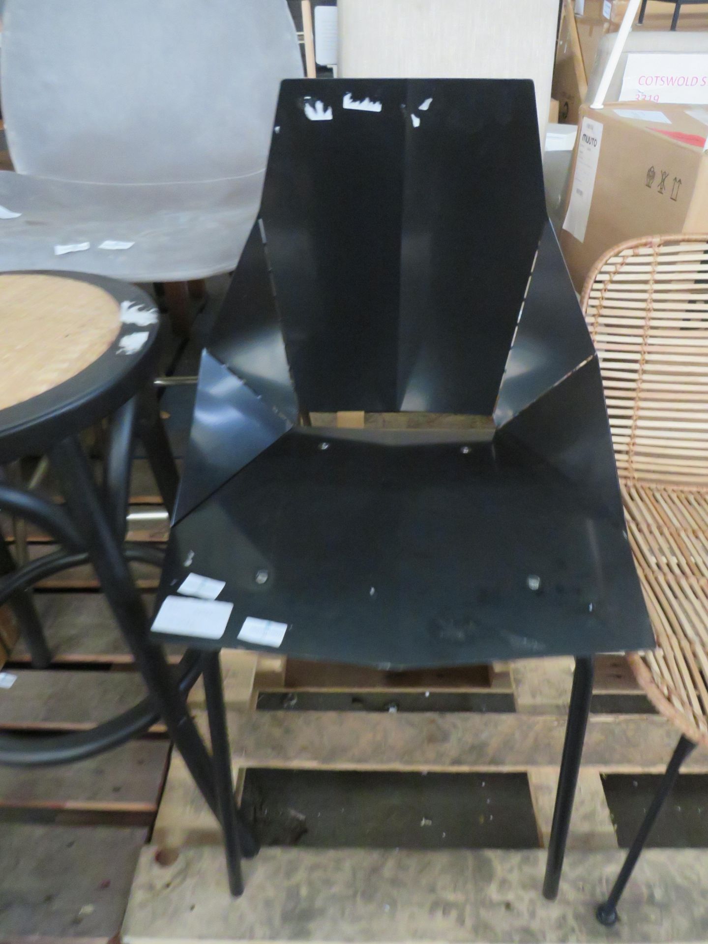 Heals Real Good Chair Black RG1-SIDCHR-BK RRP Â£259.00 Blu Dot Real Good Chair Black - Made from