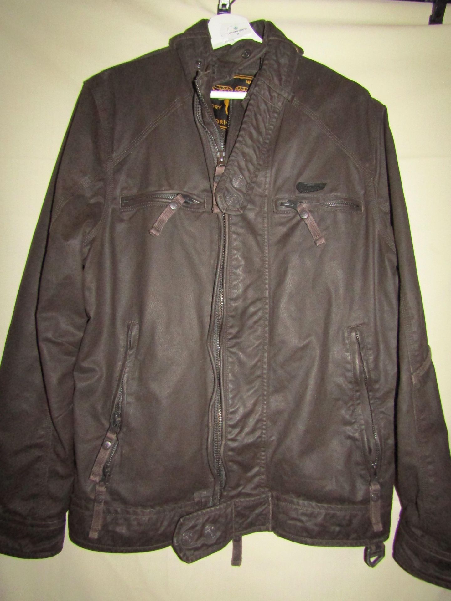 NO VAT !!..Superdry Wax Jacket Mens Size L ( Has Only Been Worn Couple of Times )Has a Small Mark on