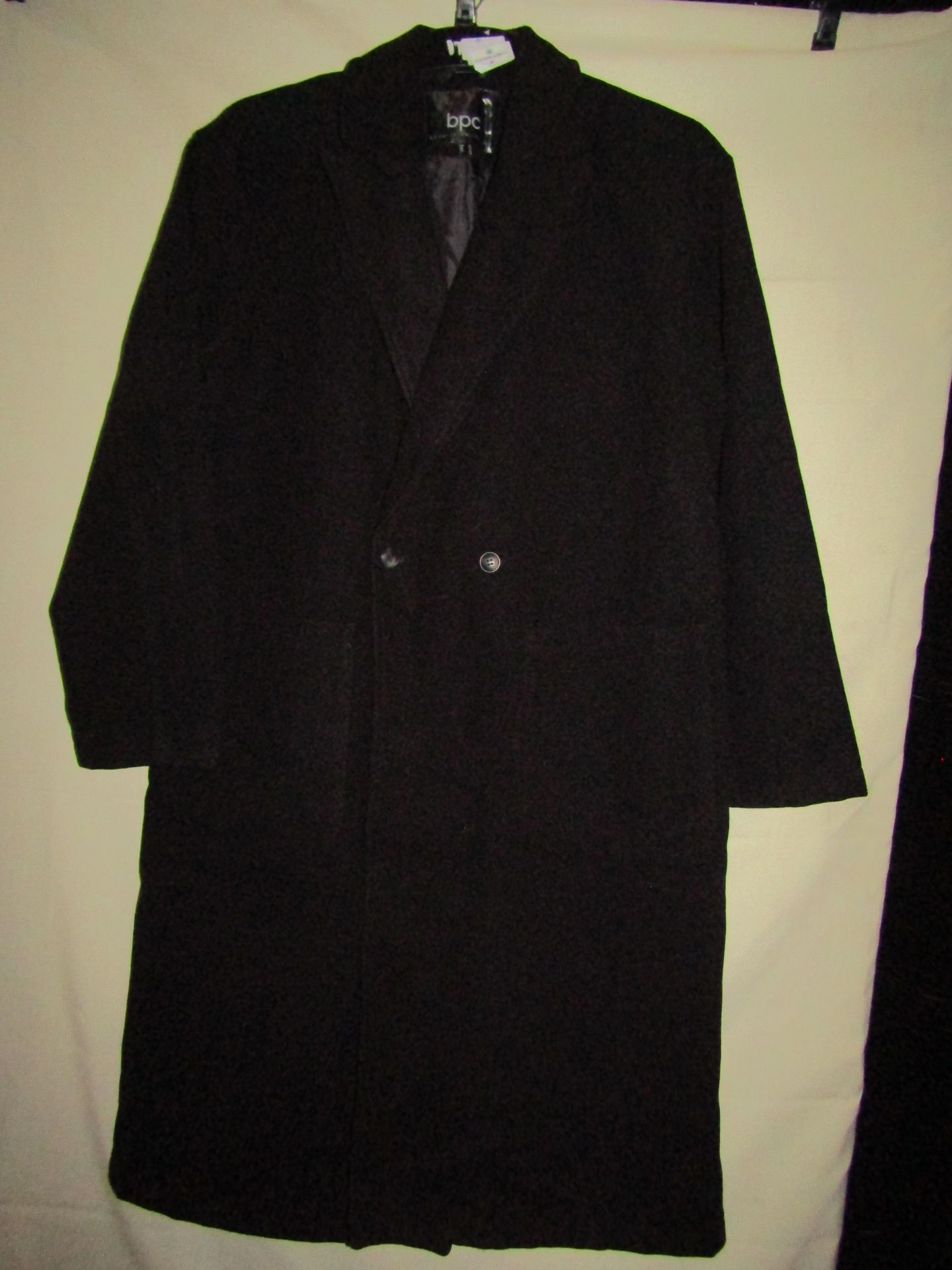 BPC Wool Coat Black Size 24 ( Looks Unworn ) No Tags