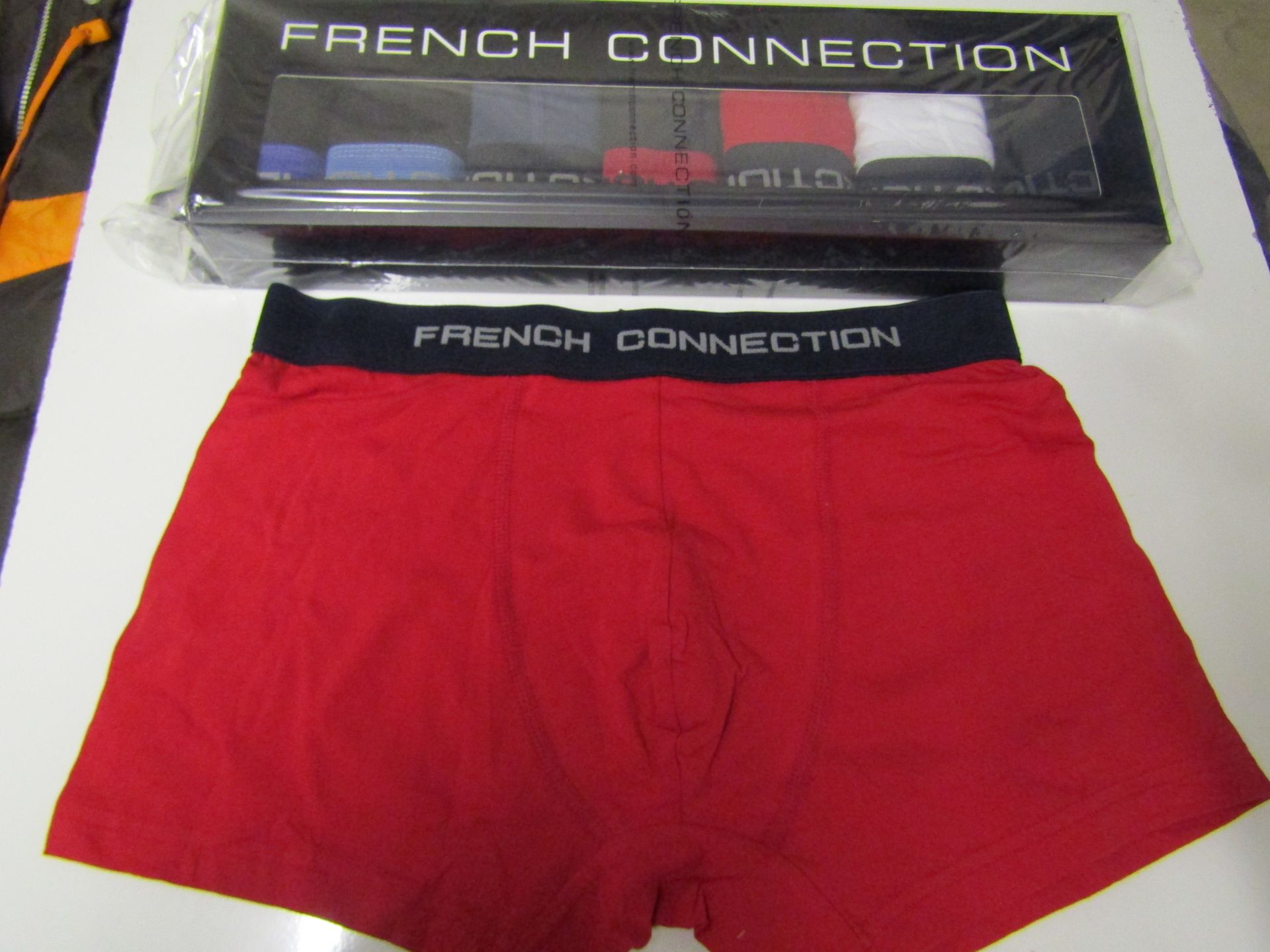 7 X Pairs of French Connection Boxer Shorts Various Colours Size M New & Boxed