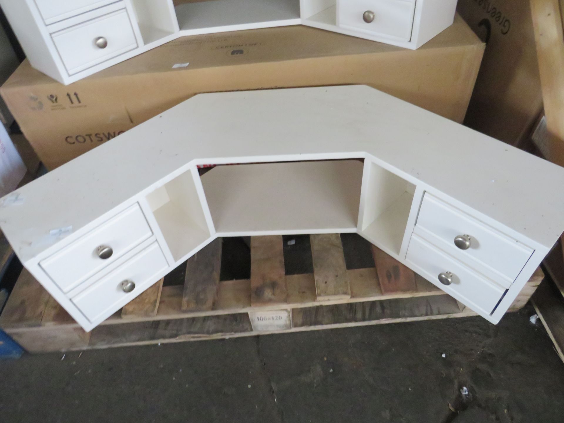 Cotswold Company Chalford Warm White Desk Top Hutch RRP Â£199.00 Chalford Warm White Desk Top