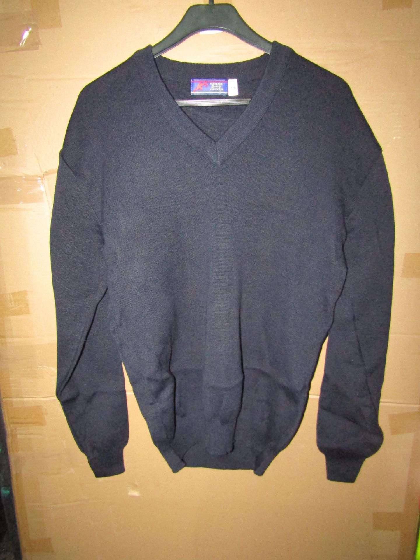 2x Unbranded - Navy Knitted Jumper - Size 4XL - Unused & Packaged.