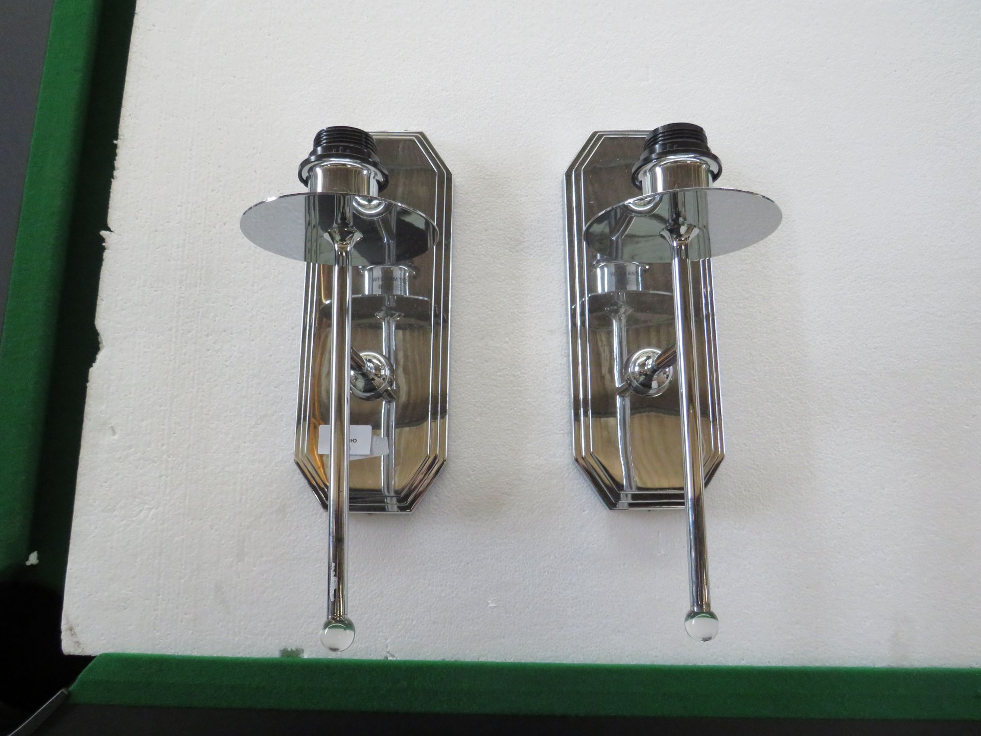 Chelsom - Set of 2 Chrome Wall Lights - Good Condition, No Packaging.