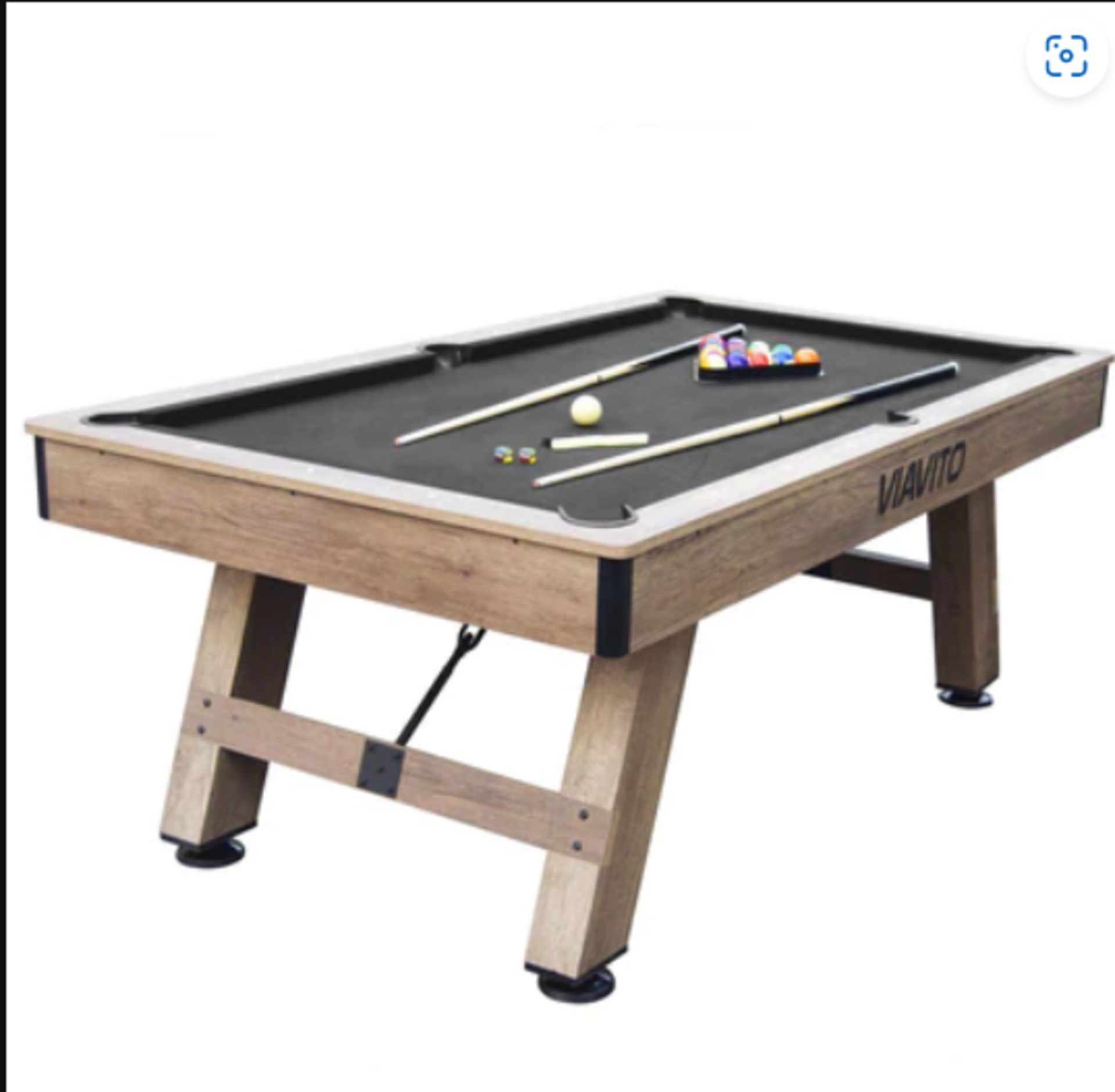 Sweatband Viavito PT500 7ft Pool Table RRP ?549.00, comes with pool balls, triangle and cues,