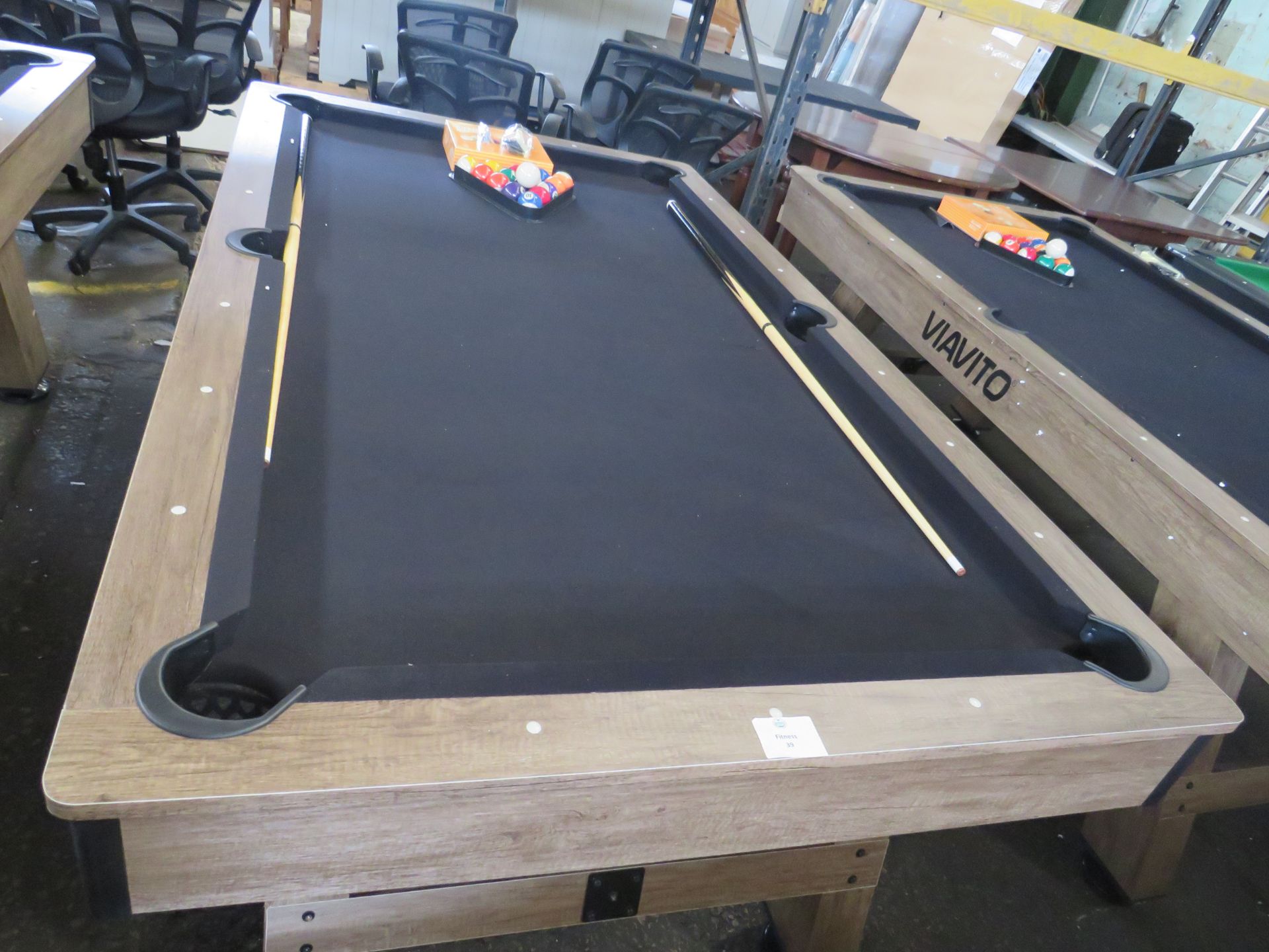 Sweatband Viavito PT500 7ft Pool Table RRP ?549.00, comes with pool balls, triangle and cues, - Image 2 of 2