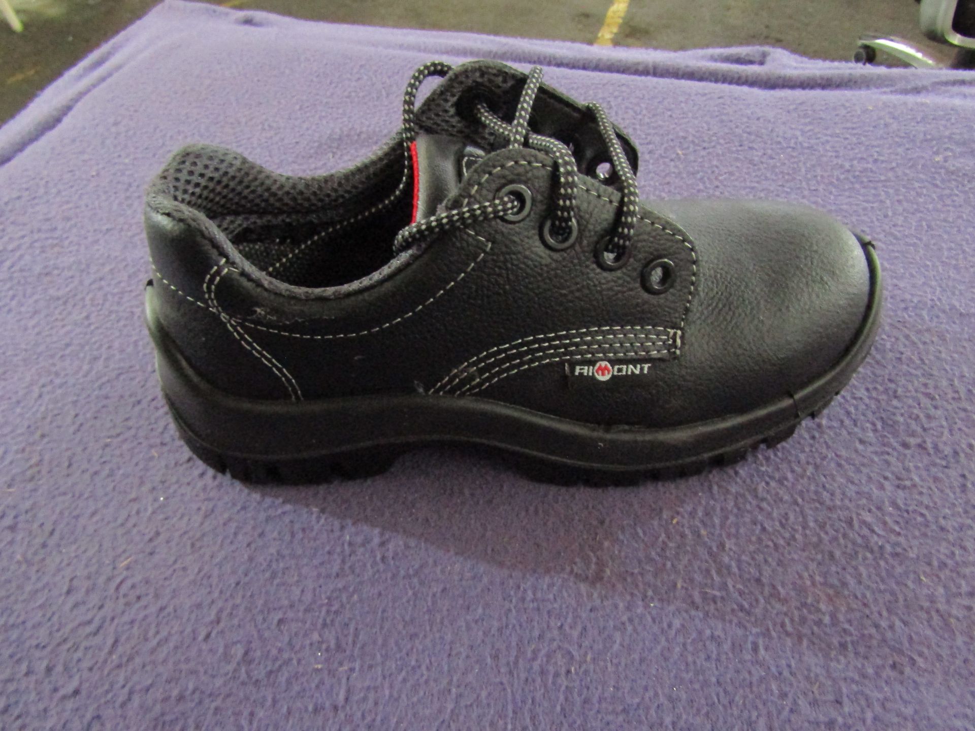 Aimont - Black Steel Toe Cap Shoes - Size 3 - Unused & Boxed.