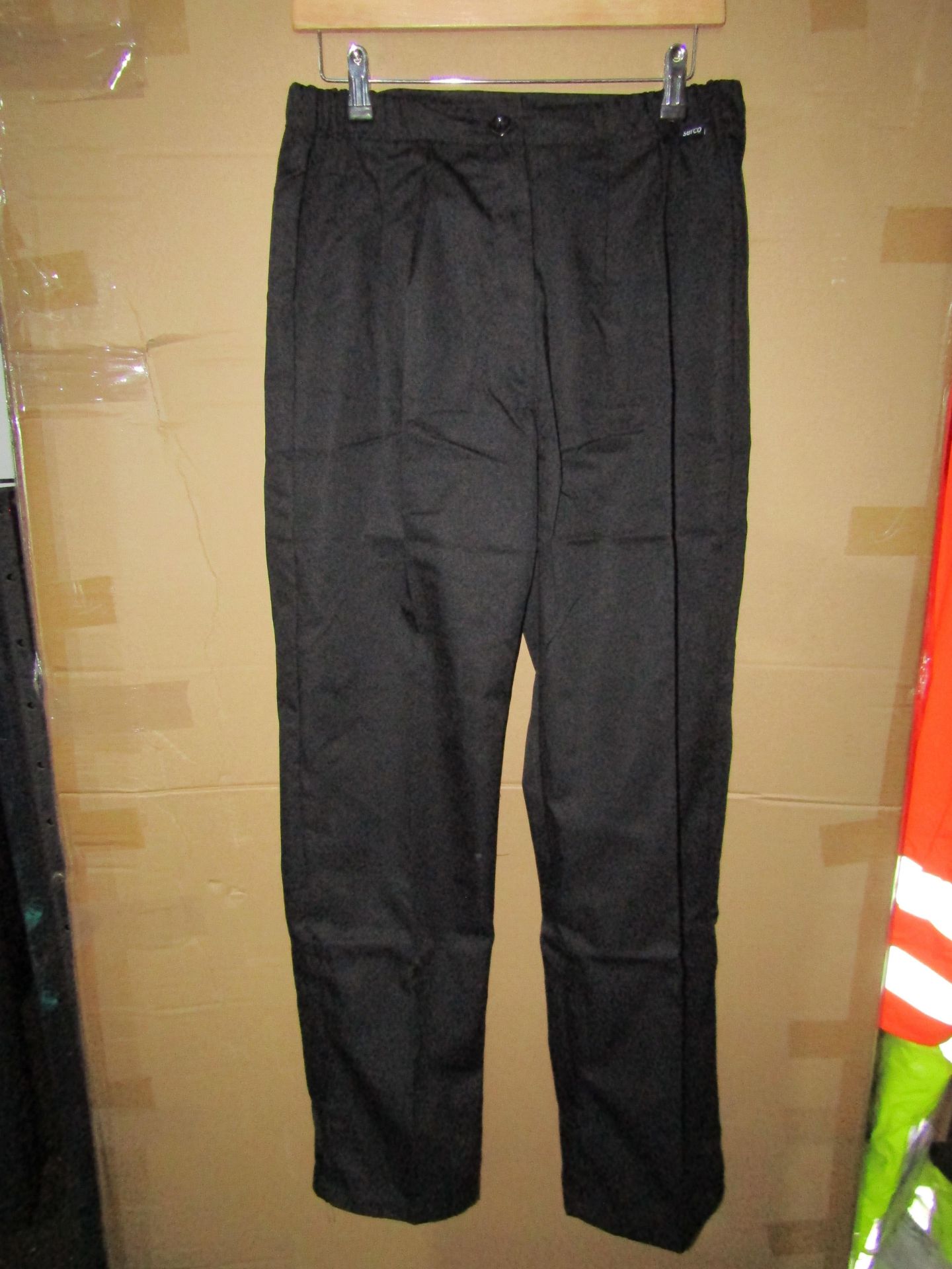 Serco - Ladies poly-cotton Trousers - Black - Size 14 Tall - New & Packaged.