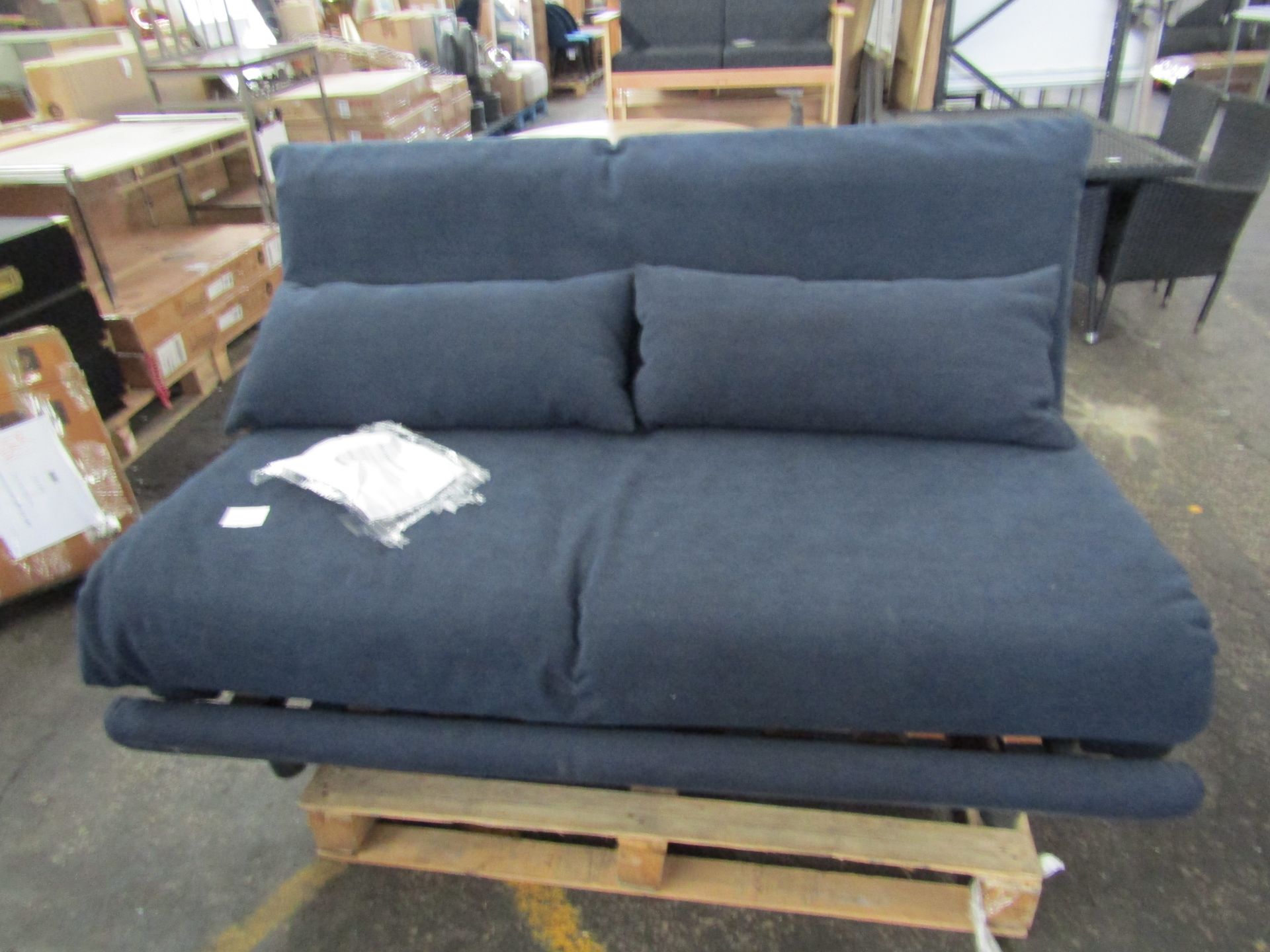 Heals Multy Premier Sofabed in Amalfi Dark Blue RRP ¶œ2468.00