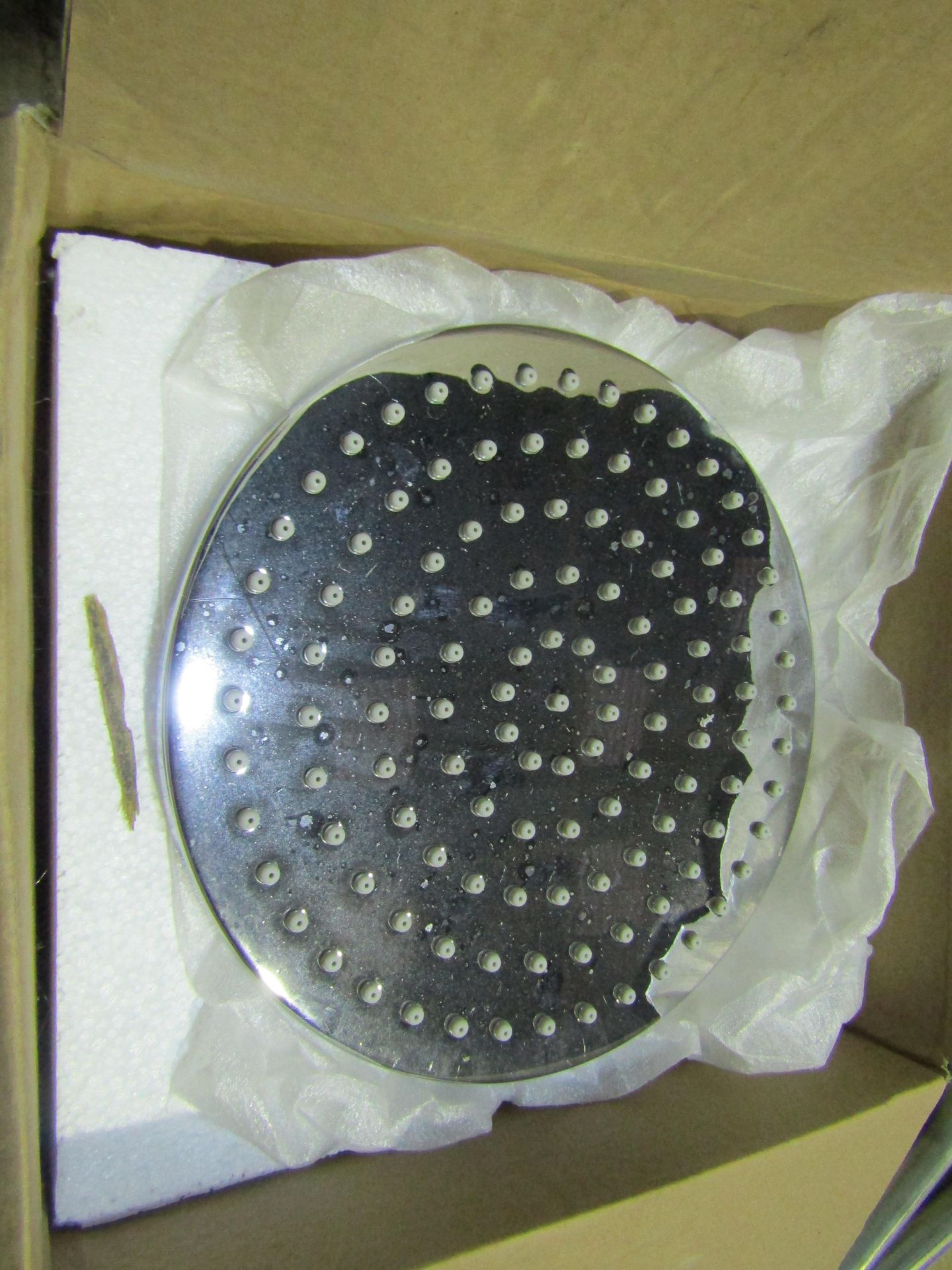 Nikles - Techno XL Chrome Shower Head 200mm - New & Boxed.