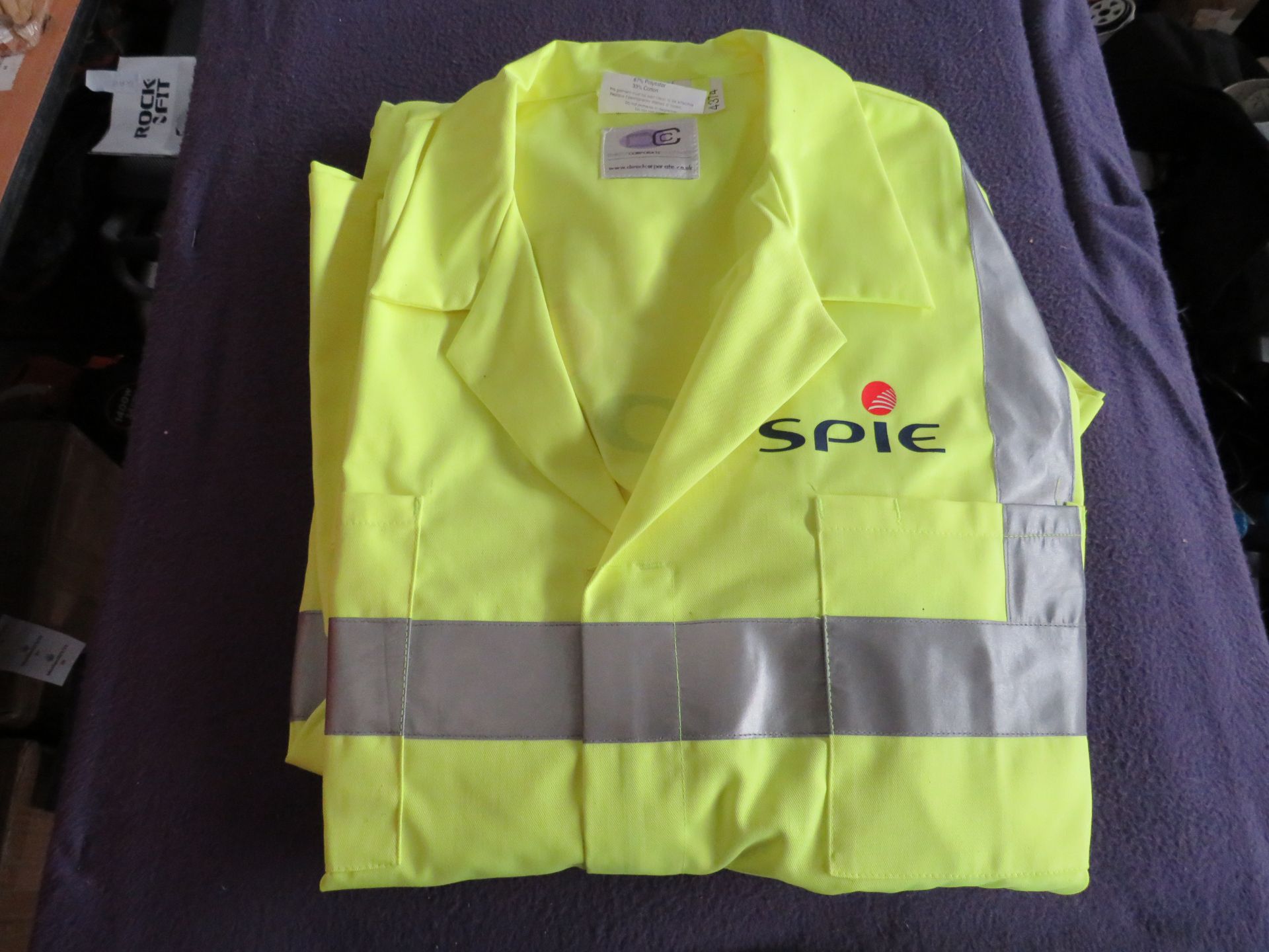 SPIE Branded Saturn Yellow Polycotton Boilersuit - Size 3XL - New & Packaged.