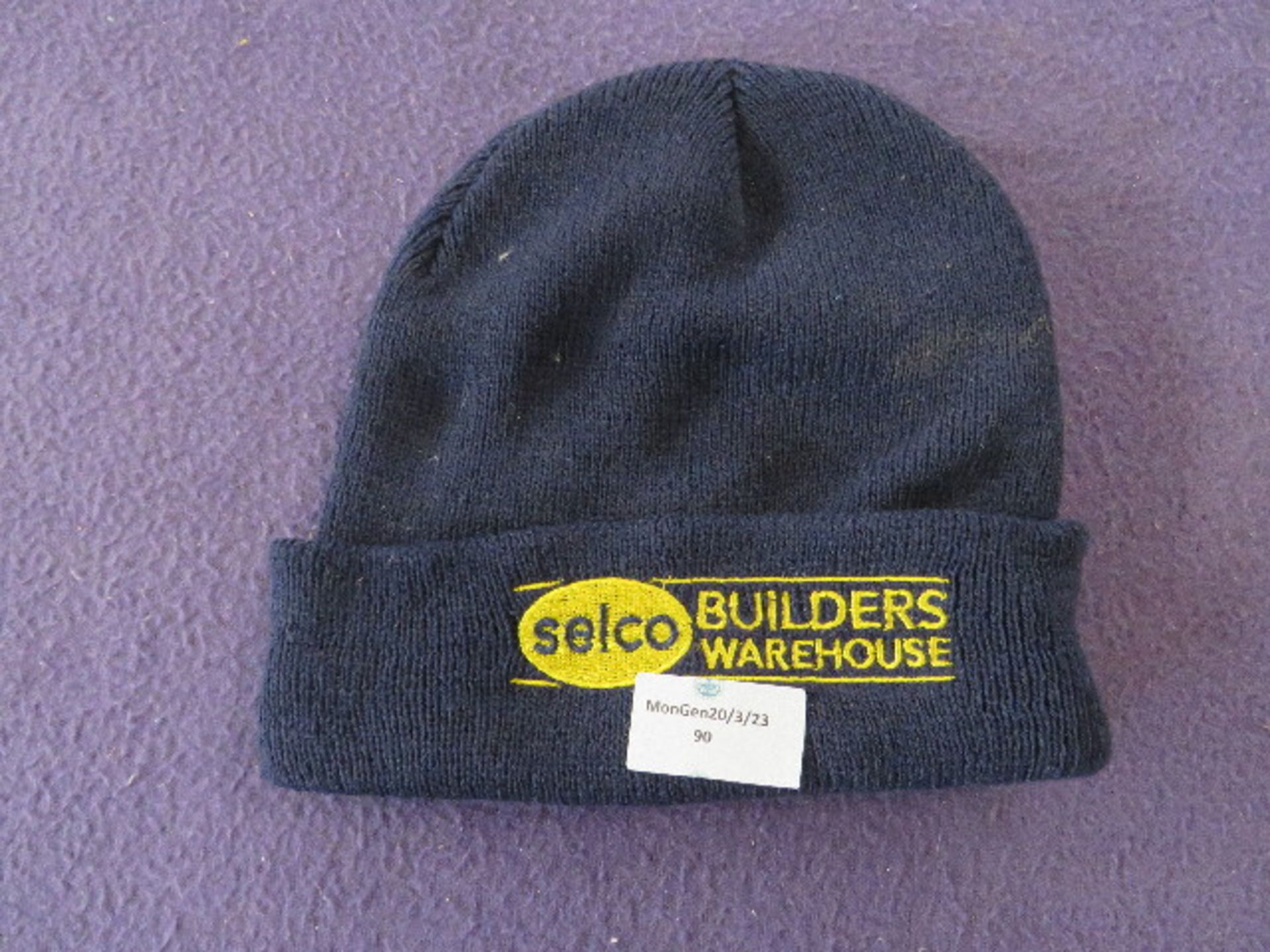 6x Selco Branded Navy Beanie Hats - Unused.