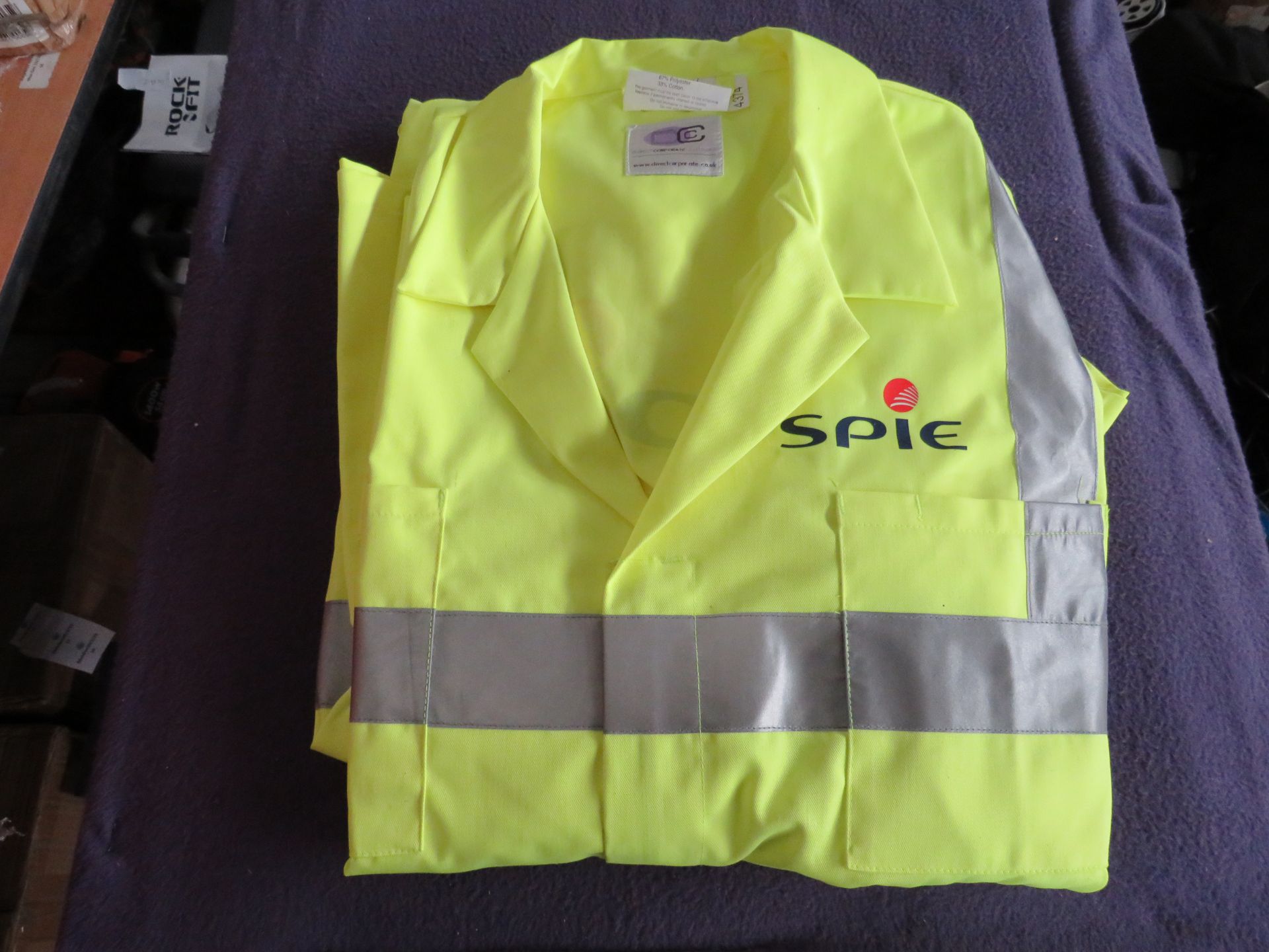 SPIE Branded Saturn Yellow Polycotton Boilersuit - Size 3XL - New & Packaged.