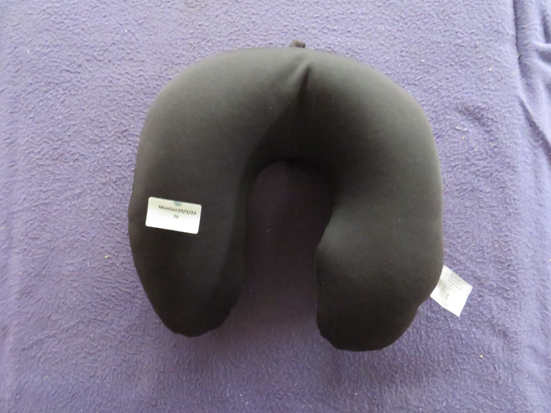 Black Travel Neck Cushion - Packaged.