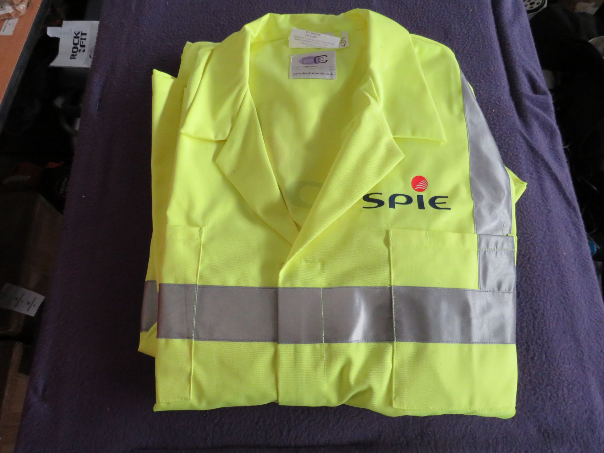 SPIE Branded Saturn Yellow Polycotton Boilersuit - Size 3XL - New & Packaged.