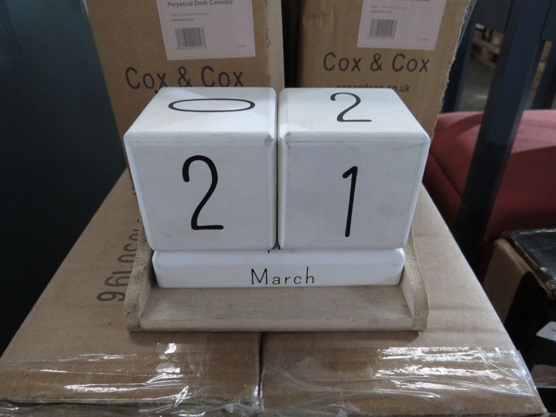 Cox & Cox Cement Perpetual Calendar RRP 50.00 Cement Perpetual Calendar from Cox & Cox SKU COX-AP-