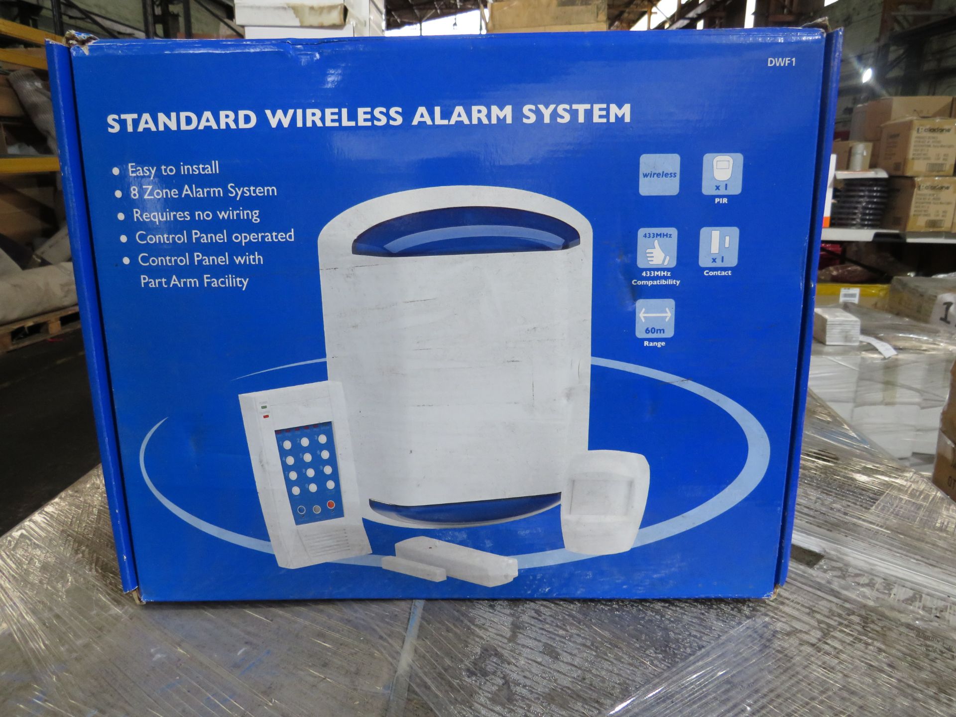 Friedland Standard wireless alarm system, still sealed in the box, the boxes are less than perfect