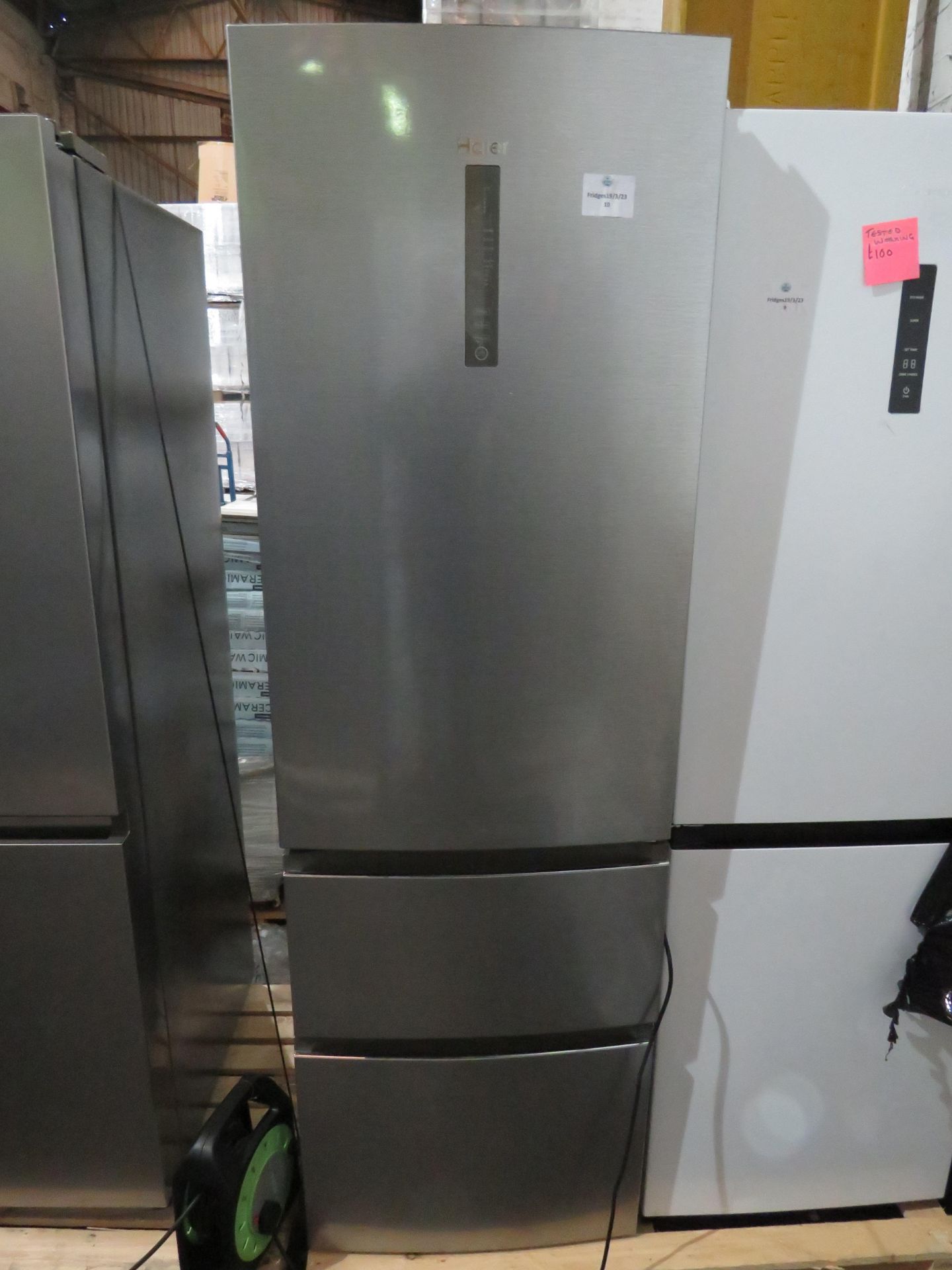 Haier Stainless Steel Freestanding Multi Airflow Fridge Freezer - Awaiting Condition Report