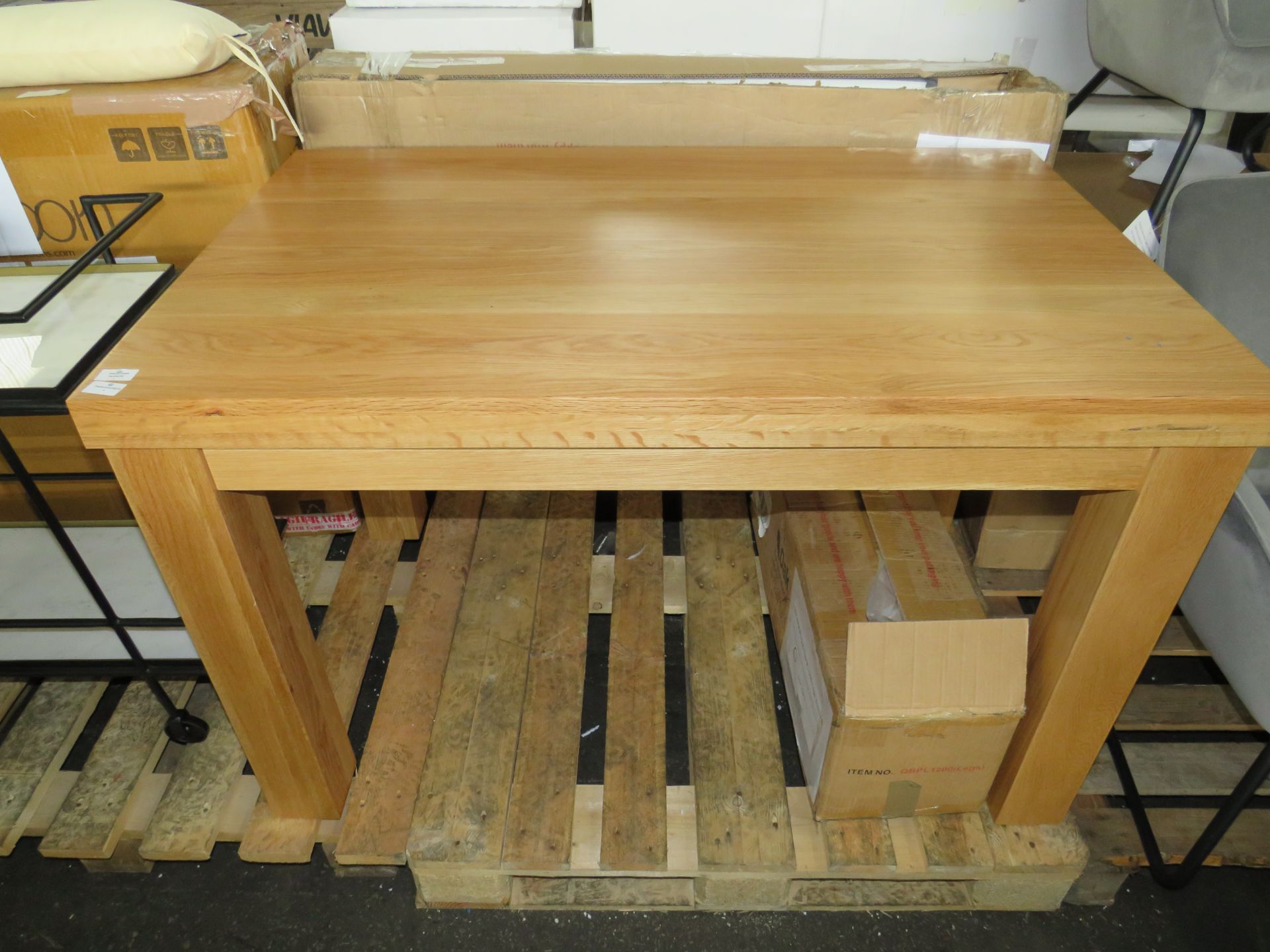Oak Furnitureland Fresco 4Ft X 2Ft 6 Natural Solid Oak Dining Table RRP 619.99 The Fresco 4ft x 2ft"