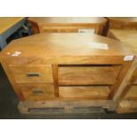Oak Furnitureland Bali Corner Tv Unit Solid Mango RRP 294.99 Add a touch of global style to your
