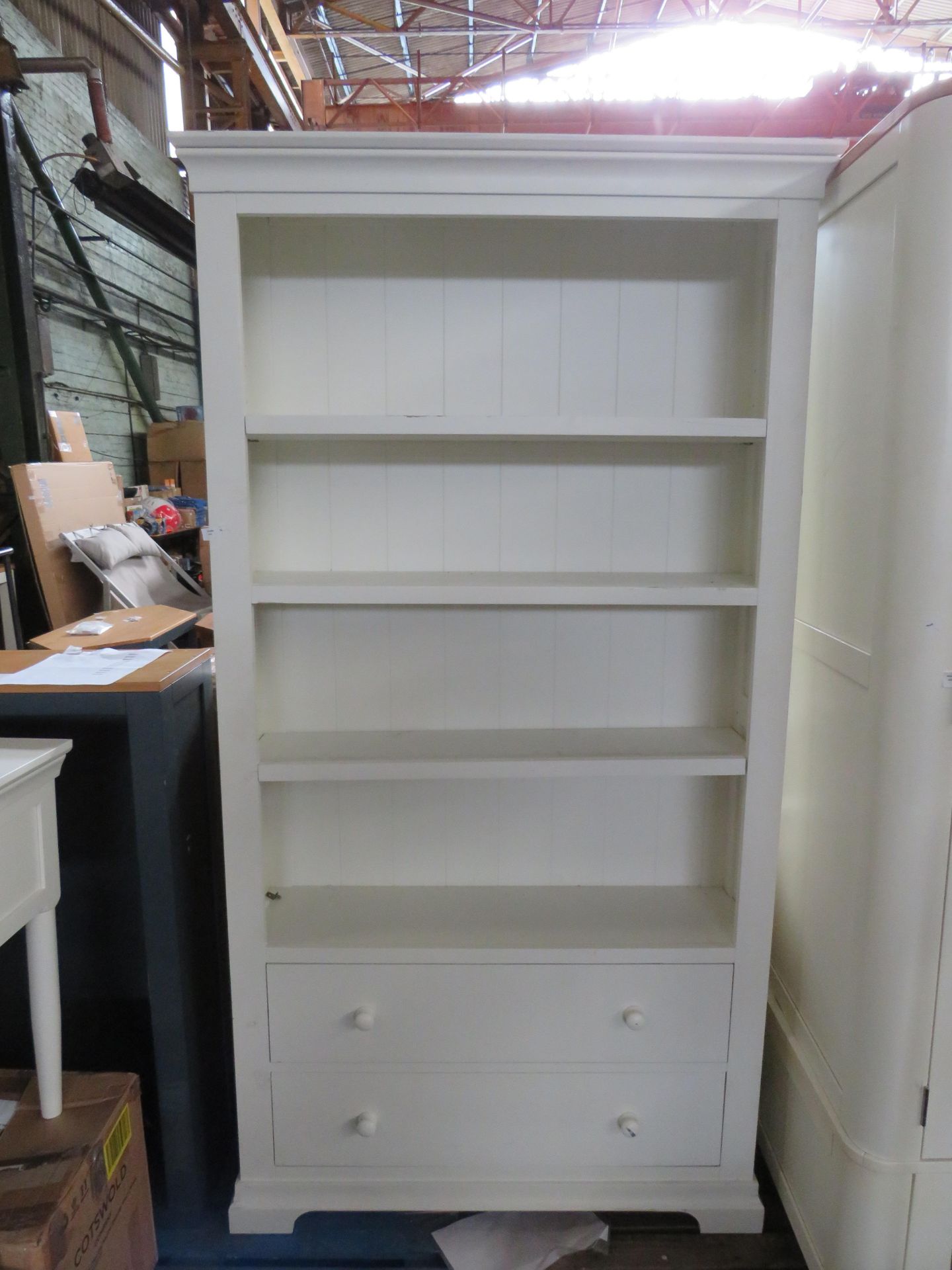 Cotswold Company Chantilly Warm White Large Bookcase RRP 599.00 For the alcoves beside your