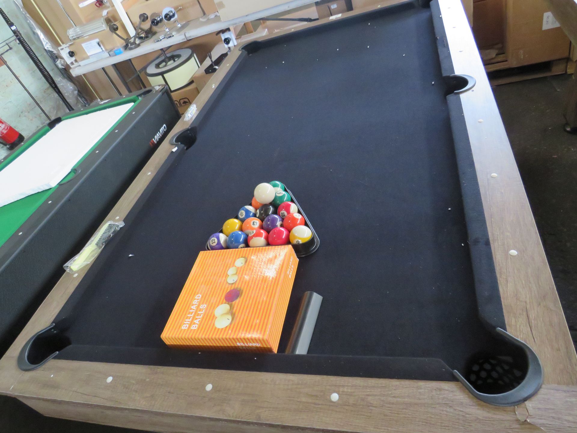 Sweatband Viavito PT500 7ft Pool Table RRP ?549.00˜comes with pool balls and triangle, has a damaged - Image 5 of 5