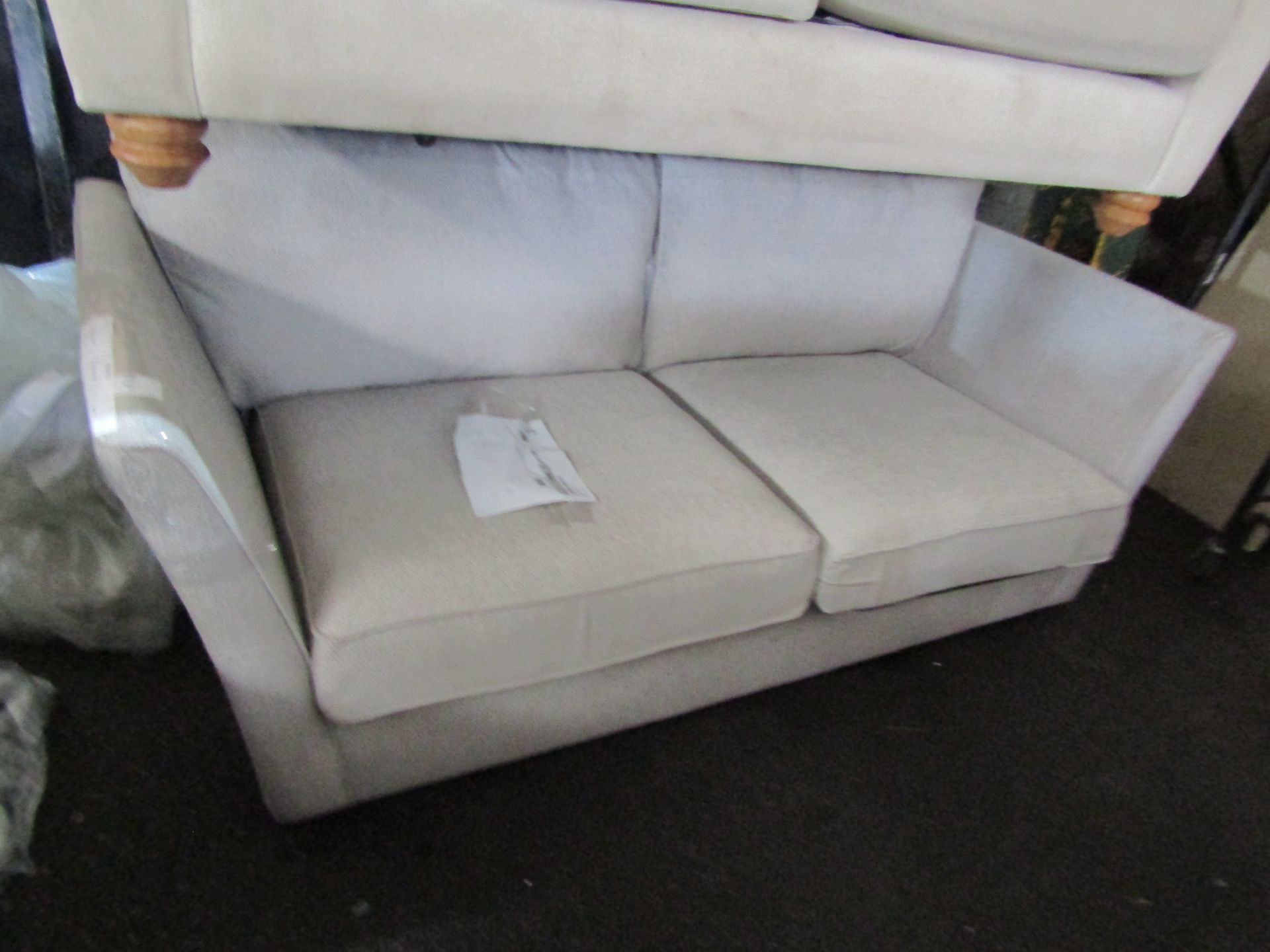 Oak Furnitureland Gainsborough 3 Seater Sofa in Minerva Silver with Slate Scatters RRP ?1149.99