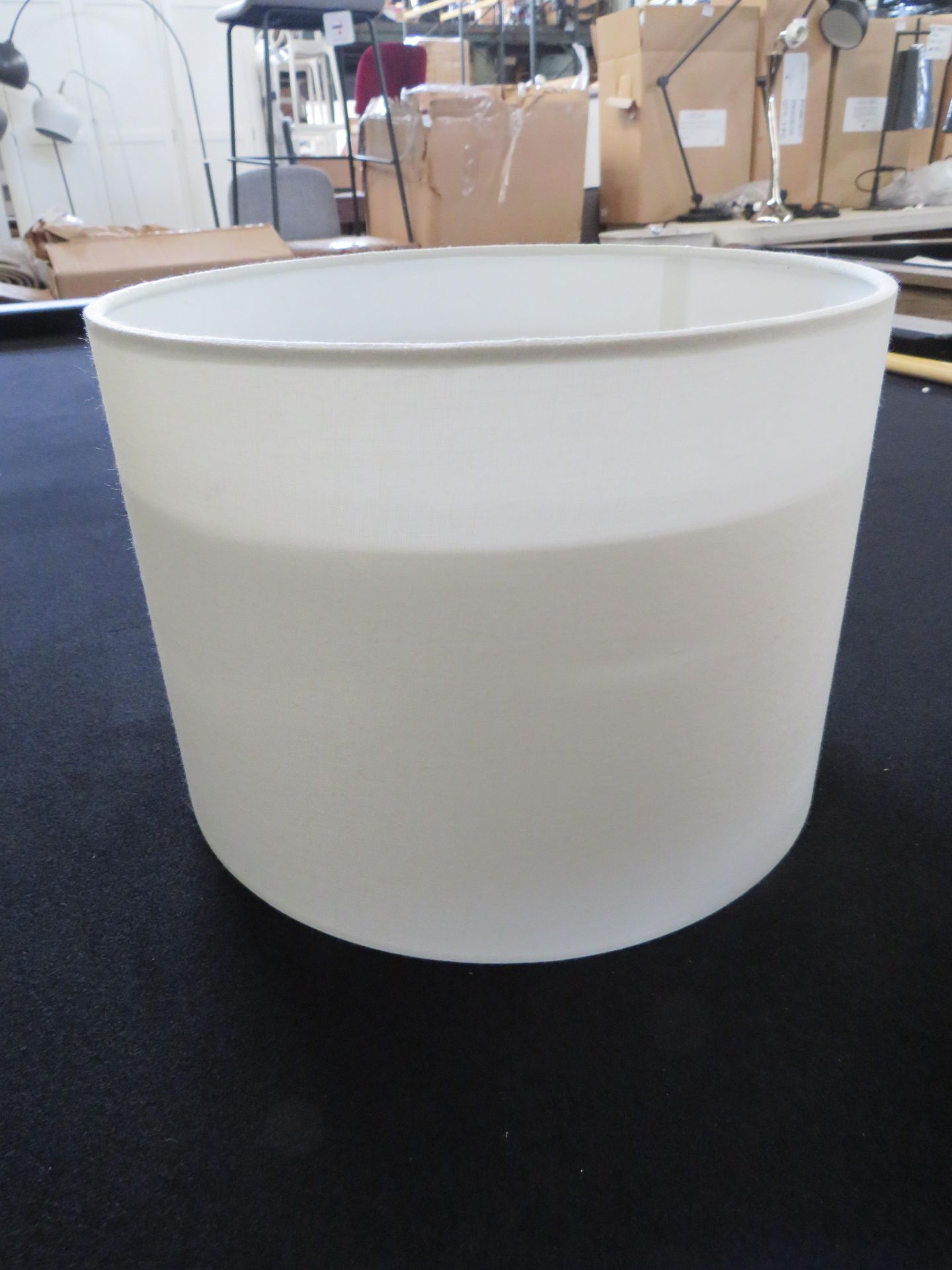 Chelsom Cream Drum 18cm Lamp Shade new see image