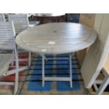 Cotswold Company Baunton Round Folding Table 100cm RRP 195.00 The items in this lot are thought to