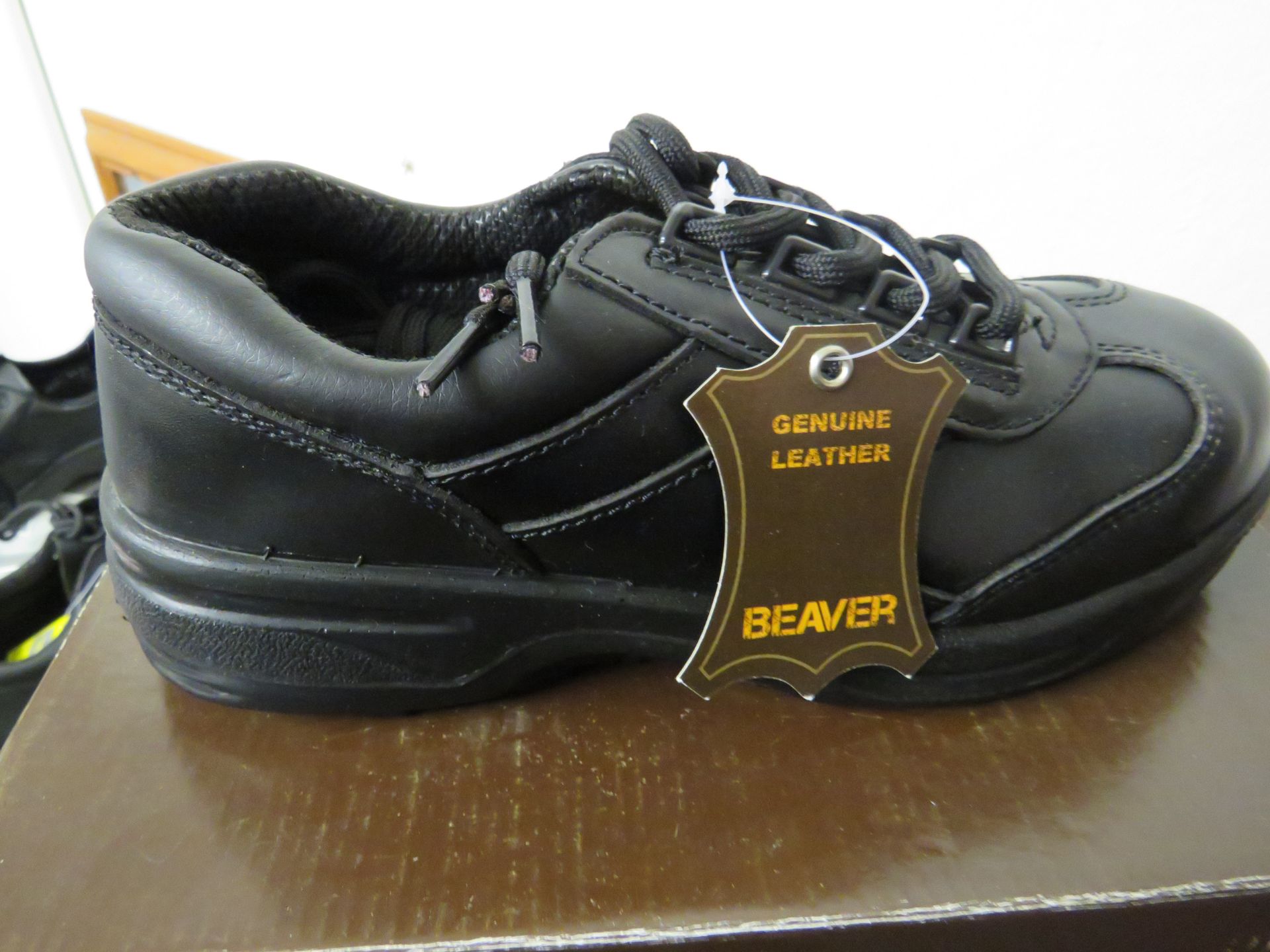 Leather Steel Toe Cap Shoes - Size 5 - Unused & Boxed.