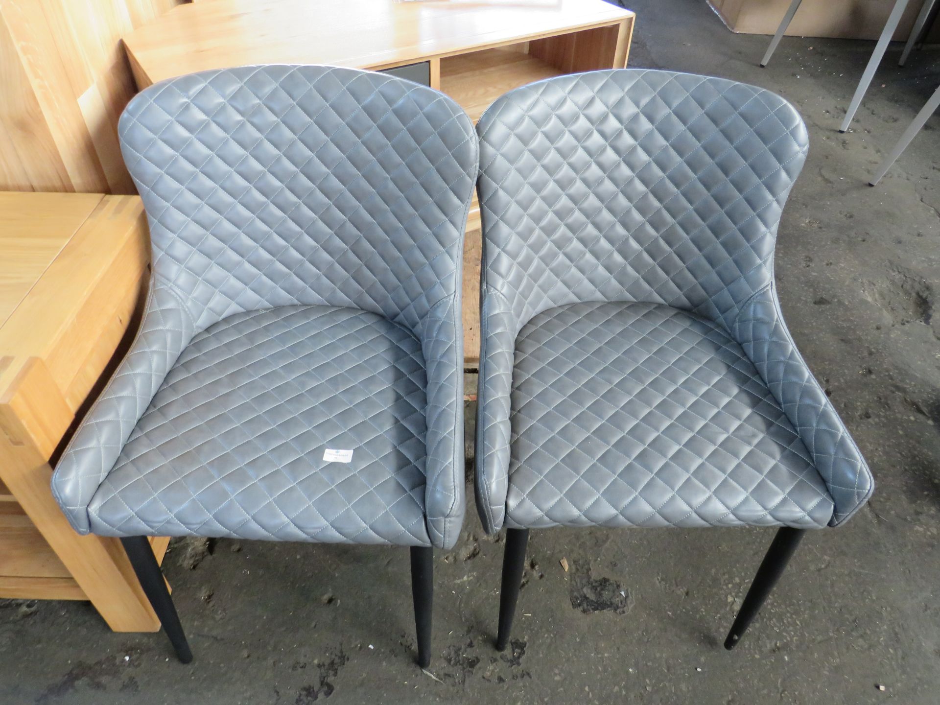 Pair of Cezanne Grey Faux Leather - Good Condition & Has A Few Minor Marks On The Legs - RRP £325