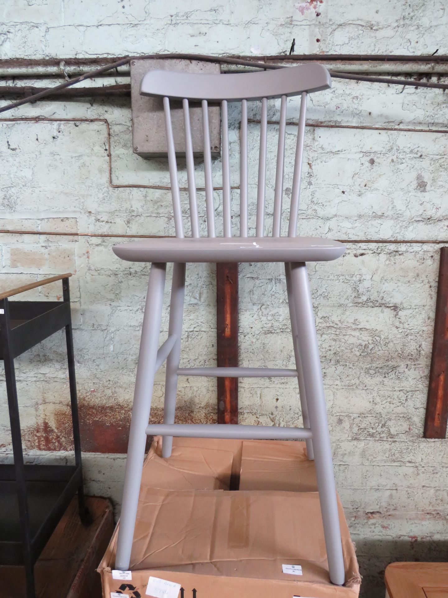 Cotswold Company Spindleback Bar Stool - Storm Grey RRP 145.00 SKU COT-APM-392.058 PID COT-APM-02893