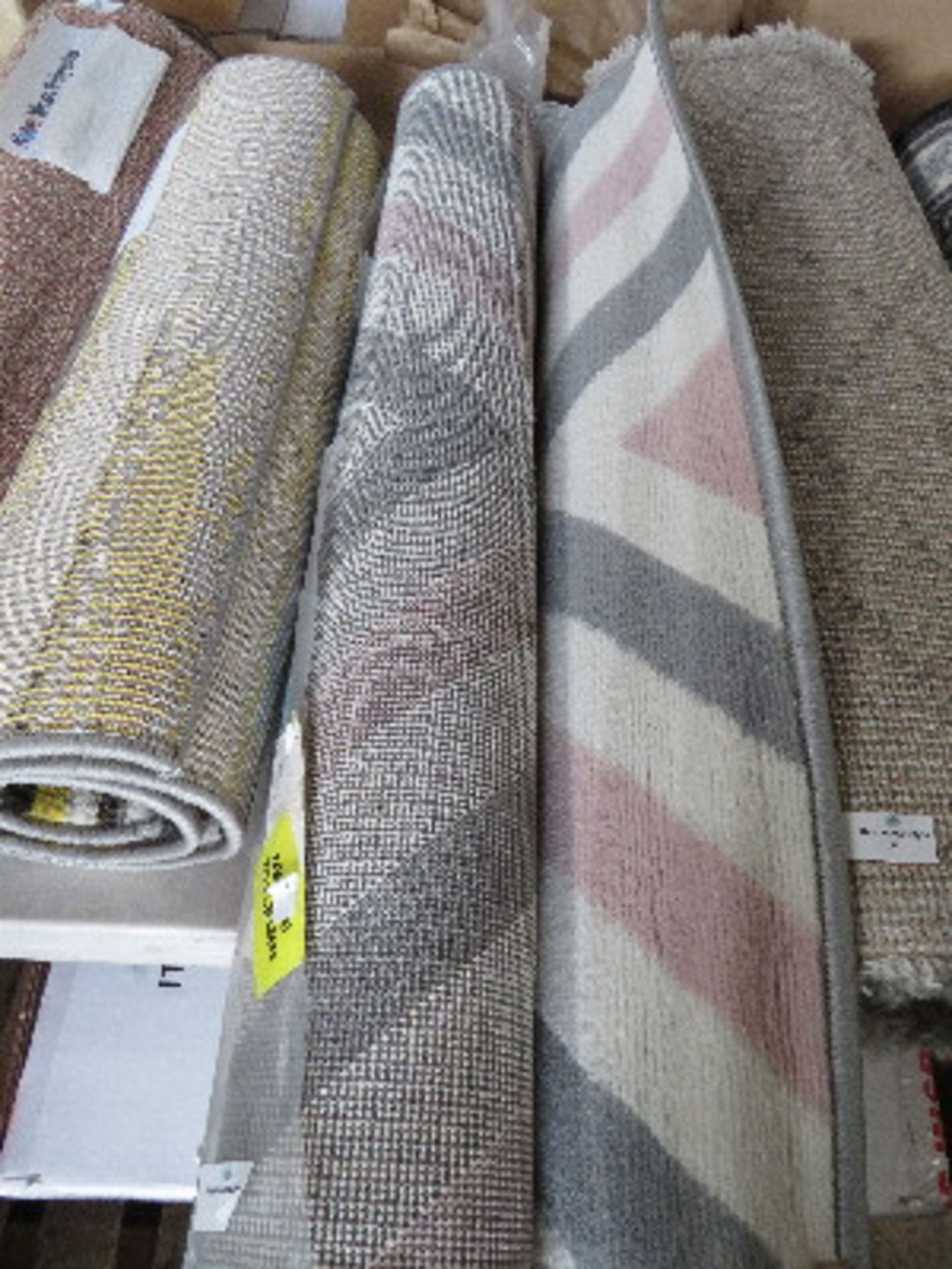 Miami Geo Rug Blush Size: 80x150cm - Unchecked & Packaged.