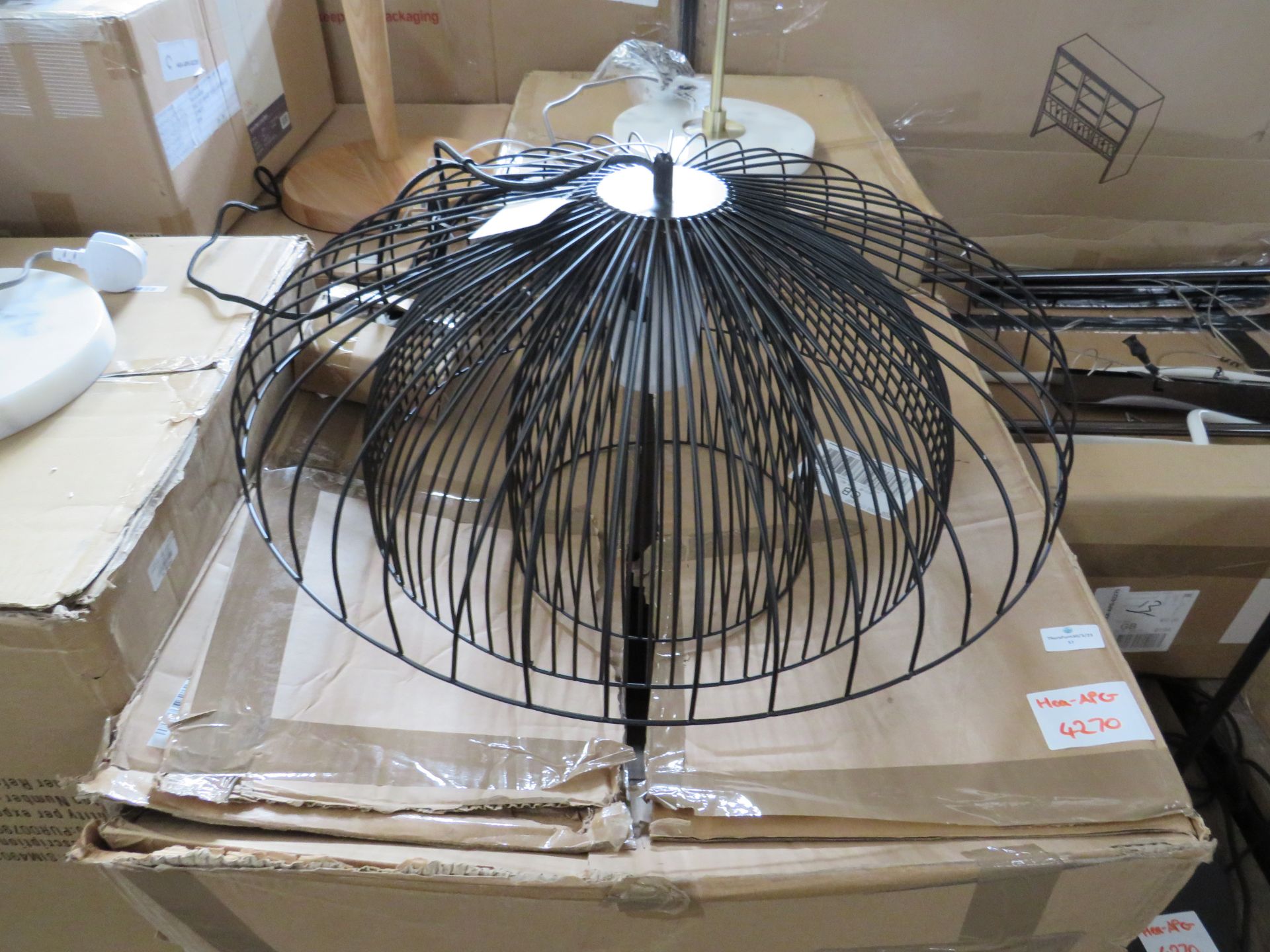 Heals Makiko Pendant Light Black Large RRP 259.00 Makiko is a statement series of pendant lights