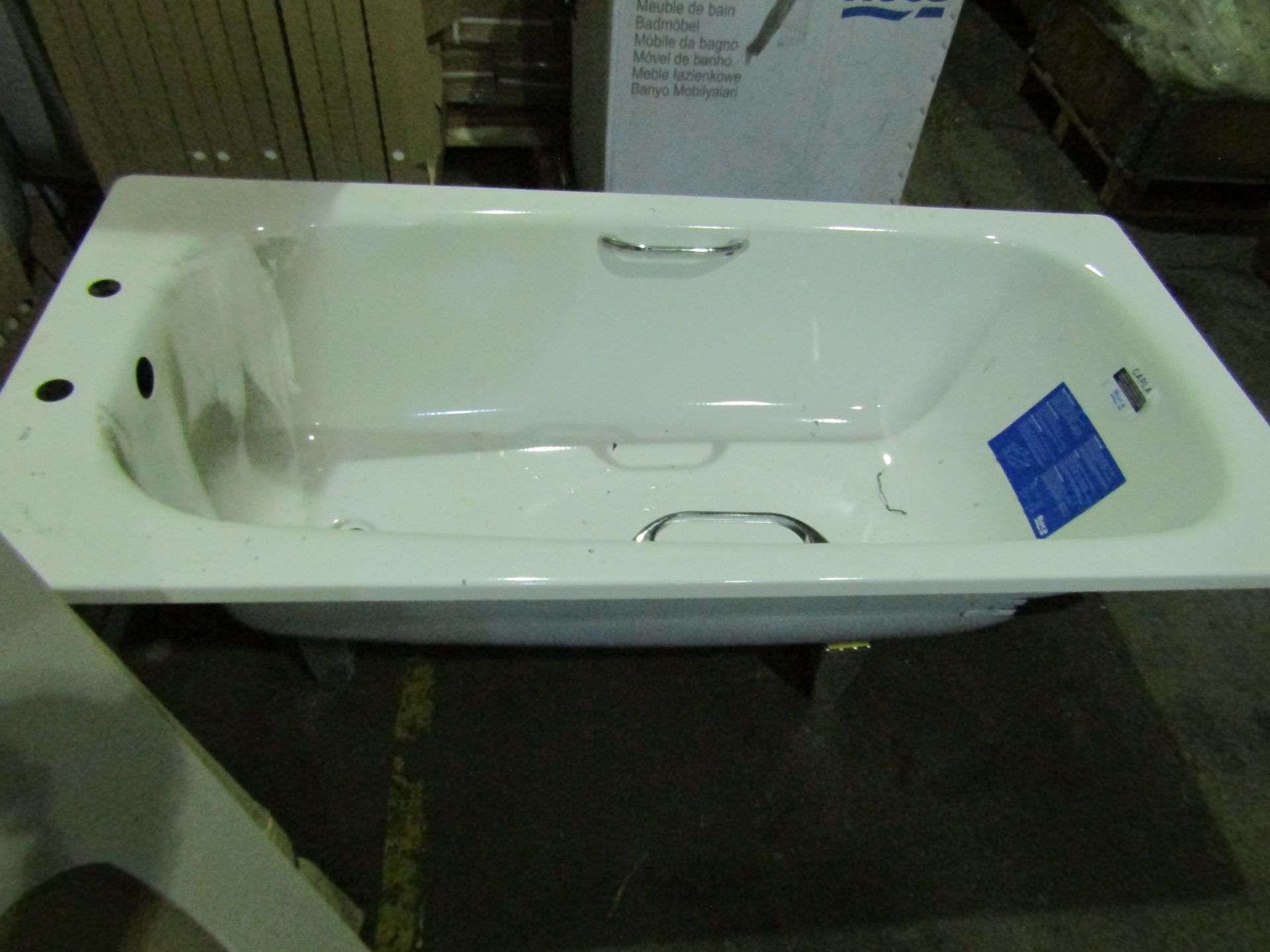 Roca - Carla Steel Bathtub White - 1500x700mm - Unused & Boxed, come with handles and feet. RRP ?