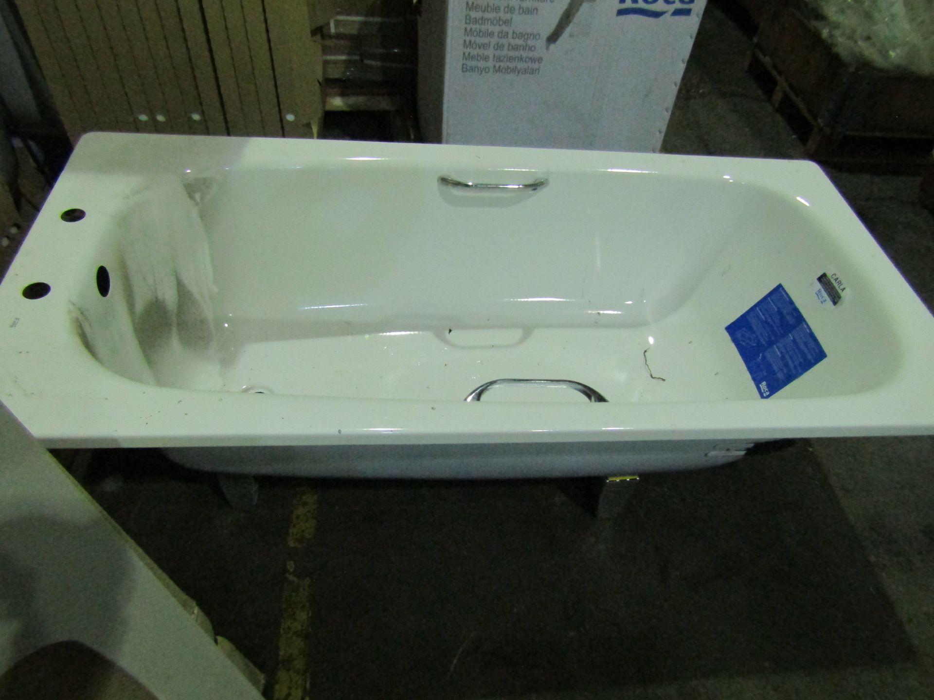 Roca - Carla Steel Bathtub White - 1500x700mm - Unused & Boxed, come with handles and feet. RRP ?