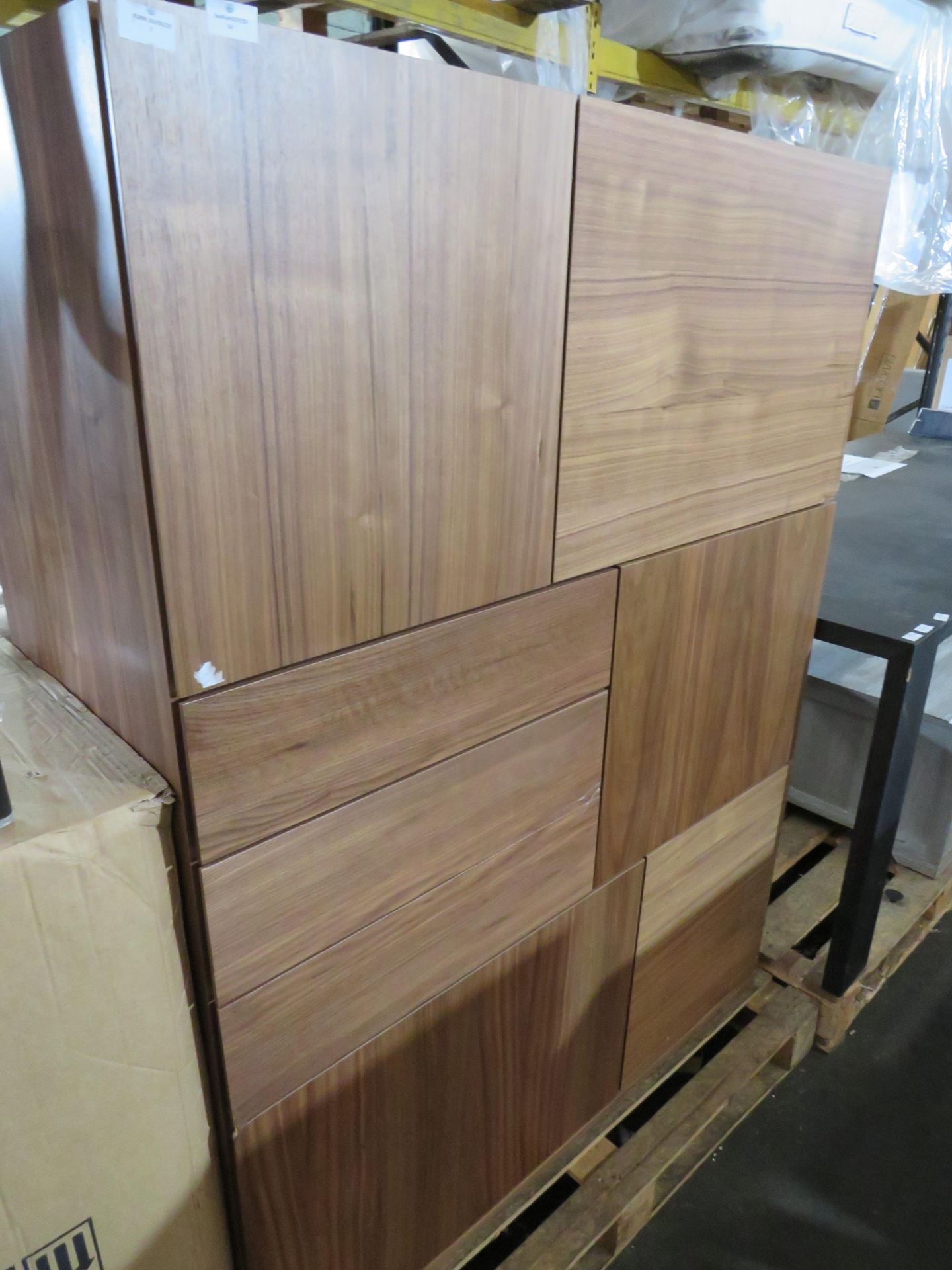 Heals Check Tall Storage Unit Walnut RRP 1449.00 Bringing classic Healâ€™s design to modern homes,