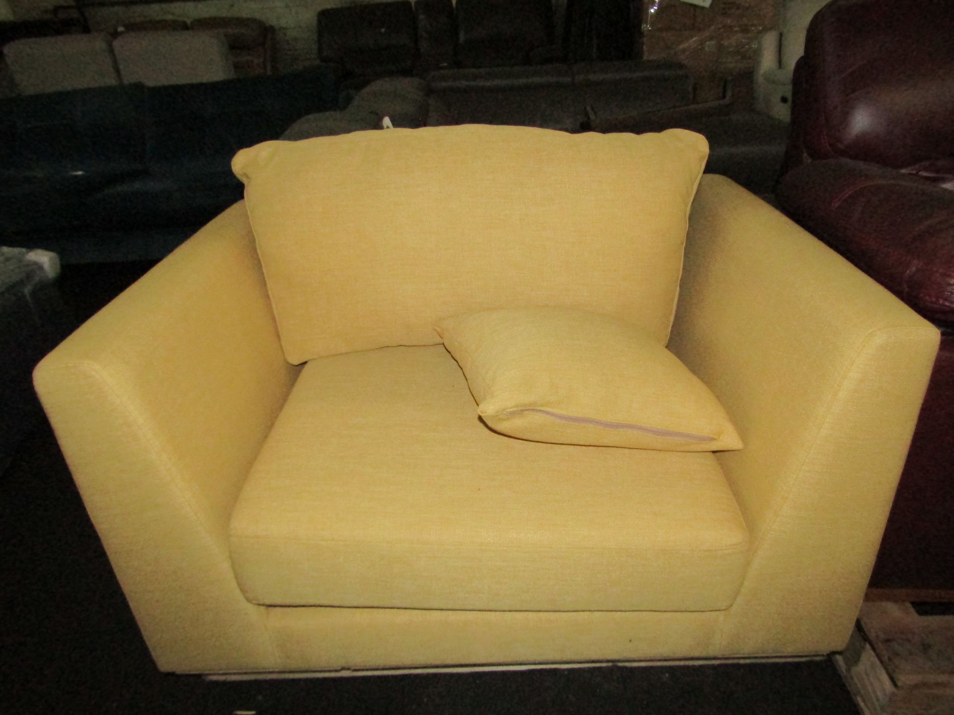 Swoon Norfolk Love Seat in Marigold House Weave RRP œ879.00 Space-save like you've never space-saved