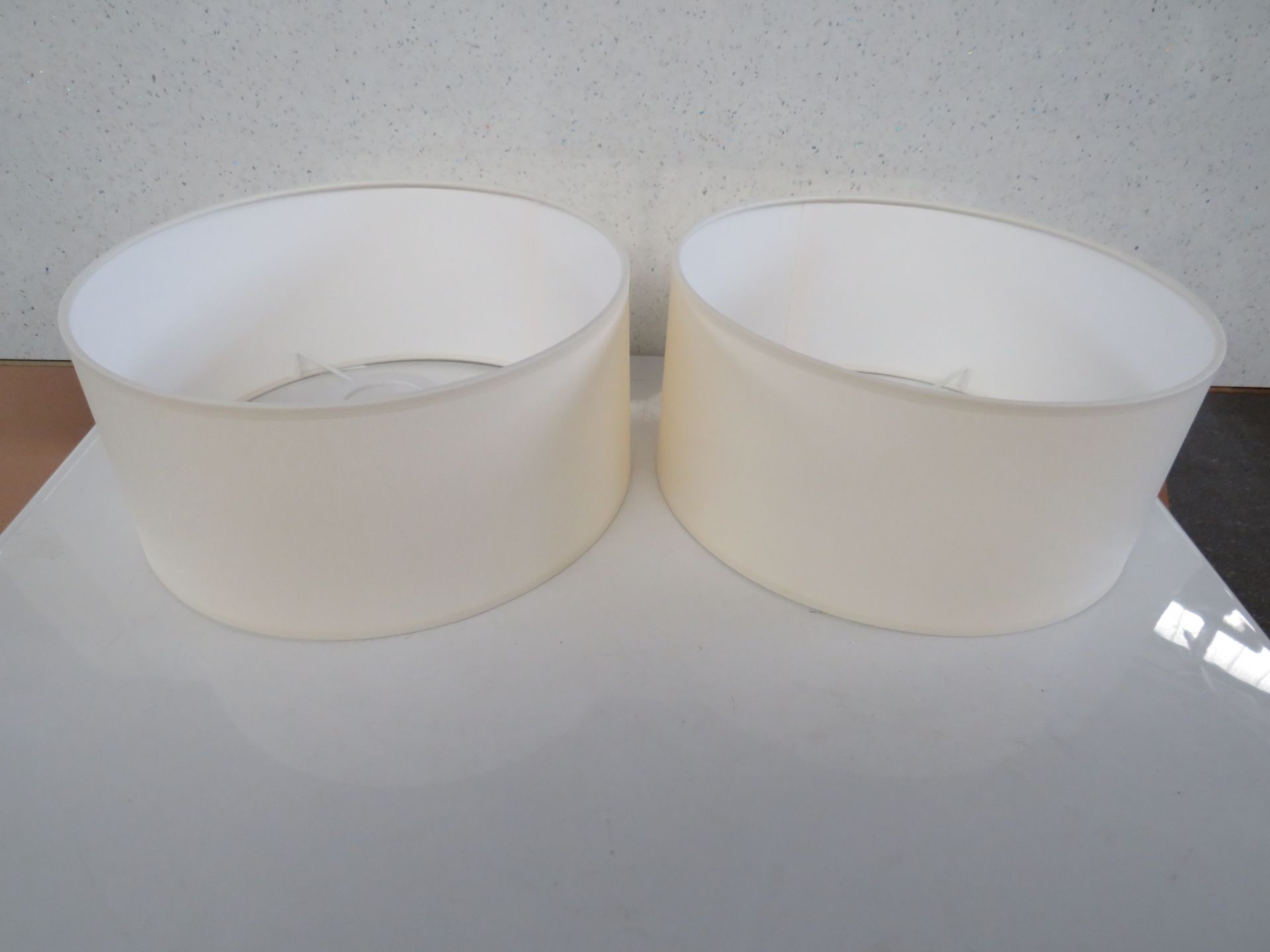 2x Chelsom - Oyster 30cm Light Shades - New & Packaged.