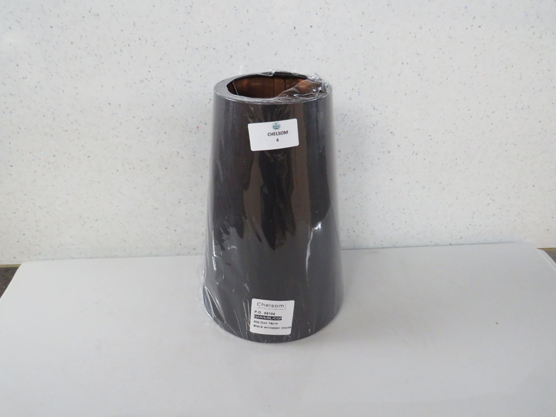 Chelsom - Black With Copper Inside 16cm Light Shade - New & Packaged.