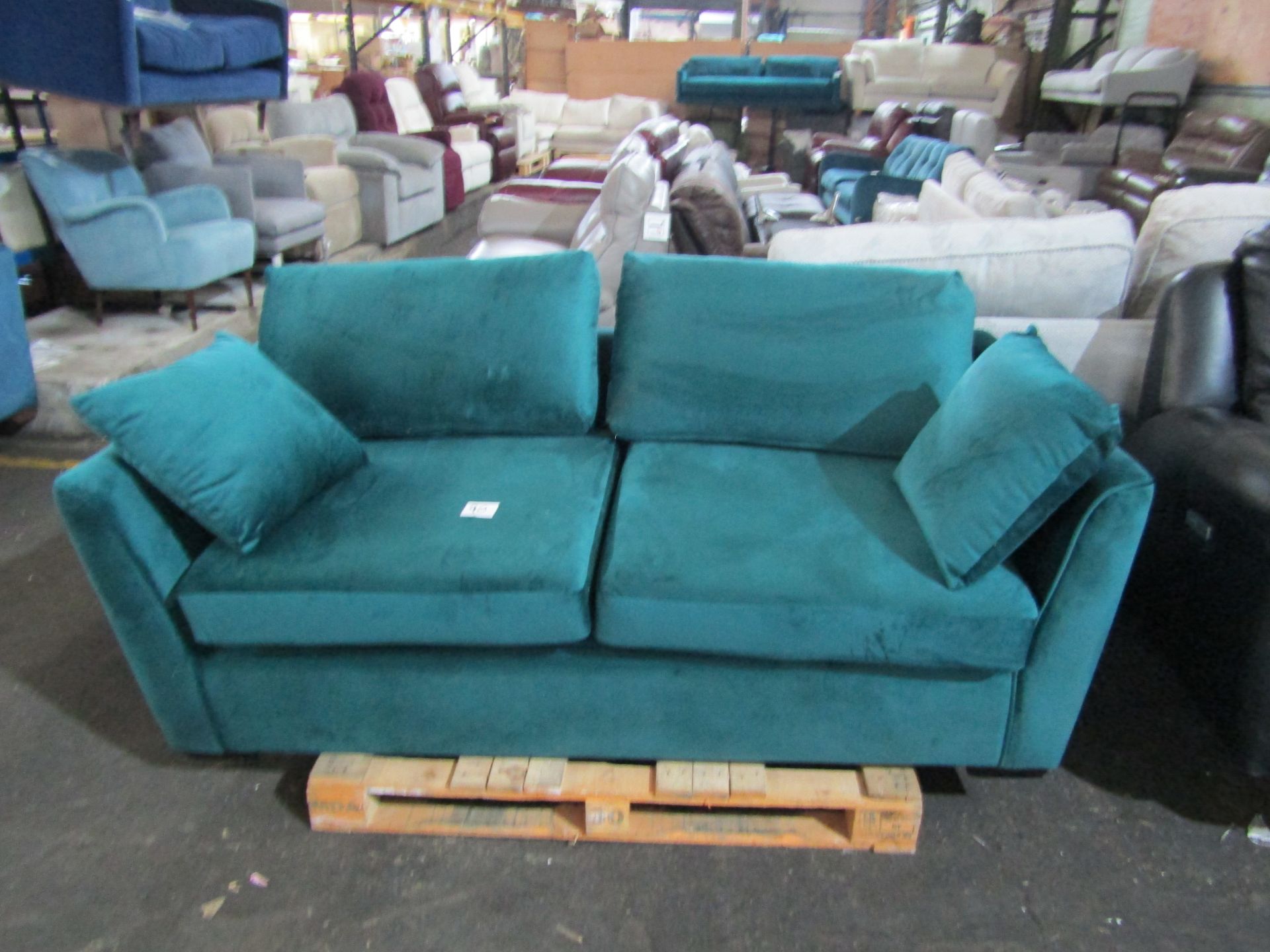 Brook and Wilde Brunel Sofa bed Large Orla Emerald The items in this lot are thought to be in good