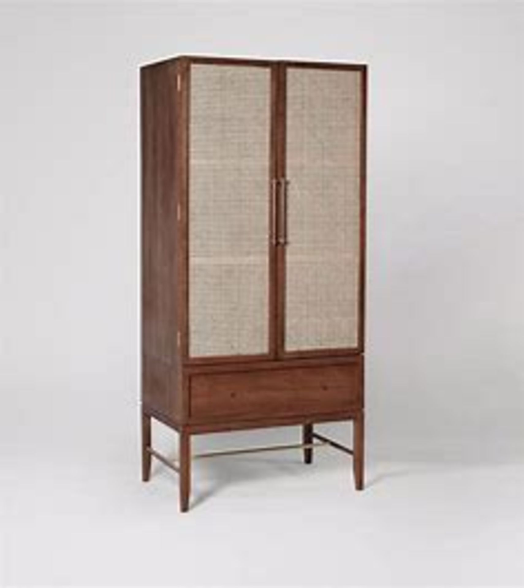 Swoon Double Wardrobe Acacia and Natural Rattan RRP 999.00 issues with the base unit. One side is