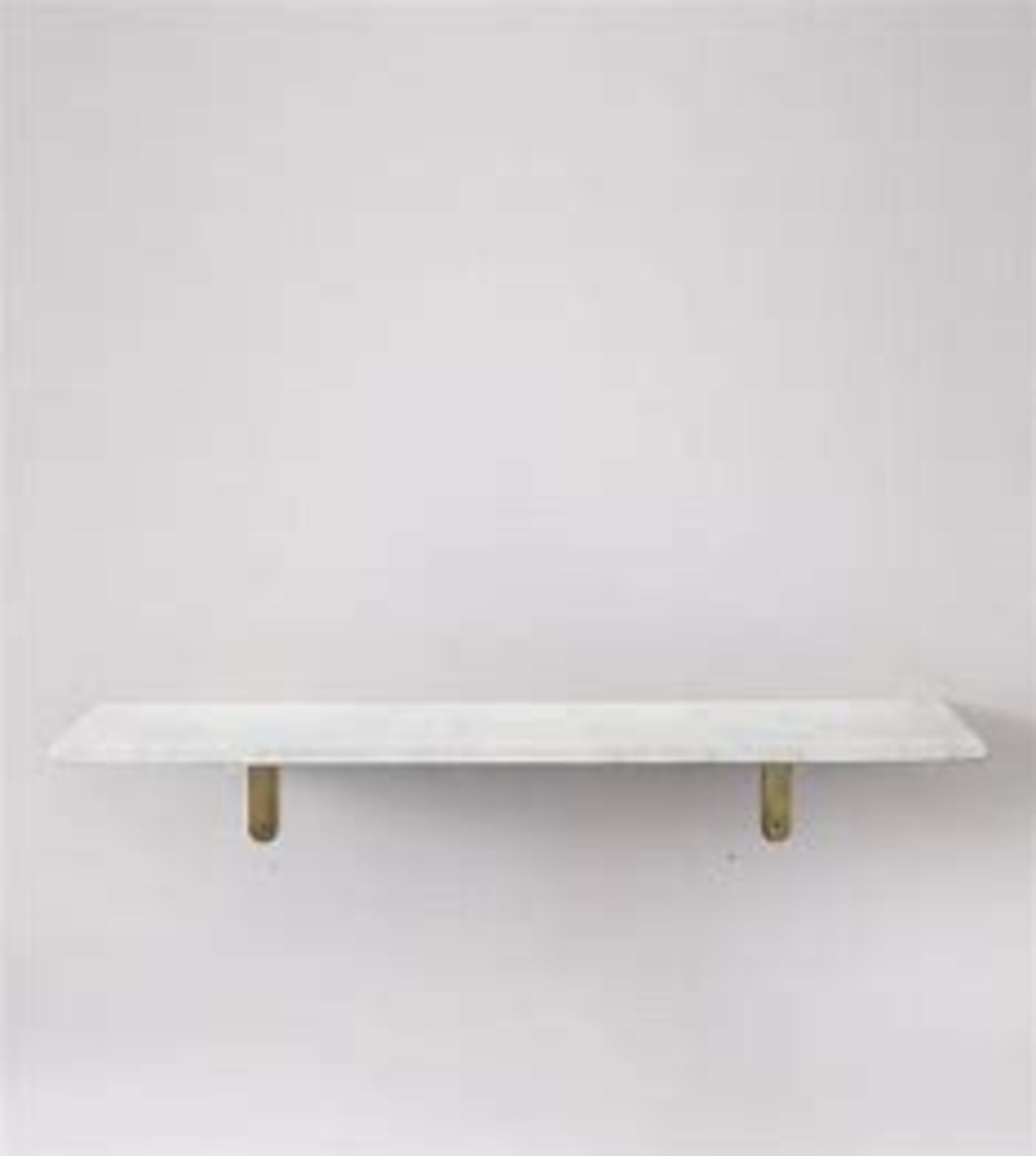 Swoon Jackman Floating Shelf in White Marble and Brass RRP 99.00 This lot of branded customer