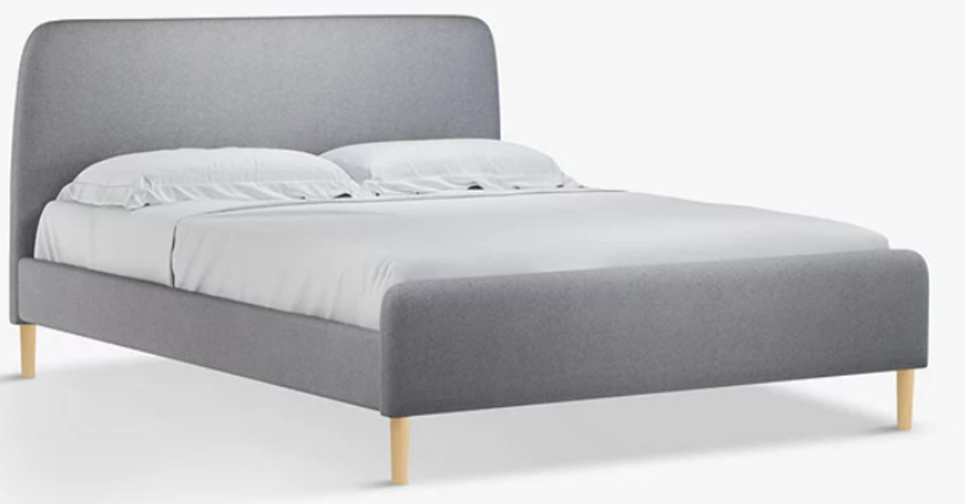 John Lewis Anyday Bonn Upholstered Bed Frame Small Double Saga Grey RRP £249.00 Our Bonn bed frame