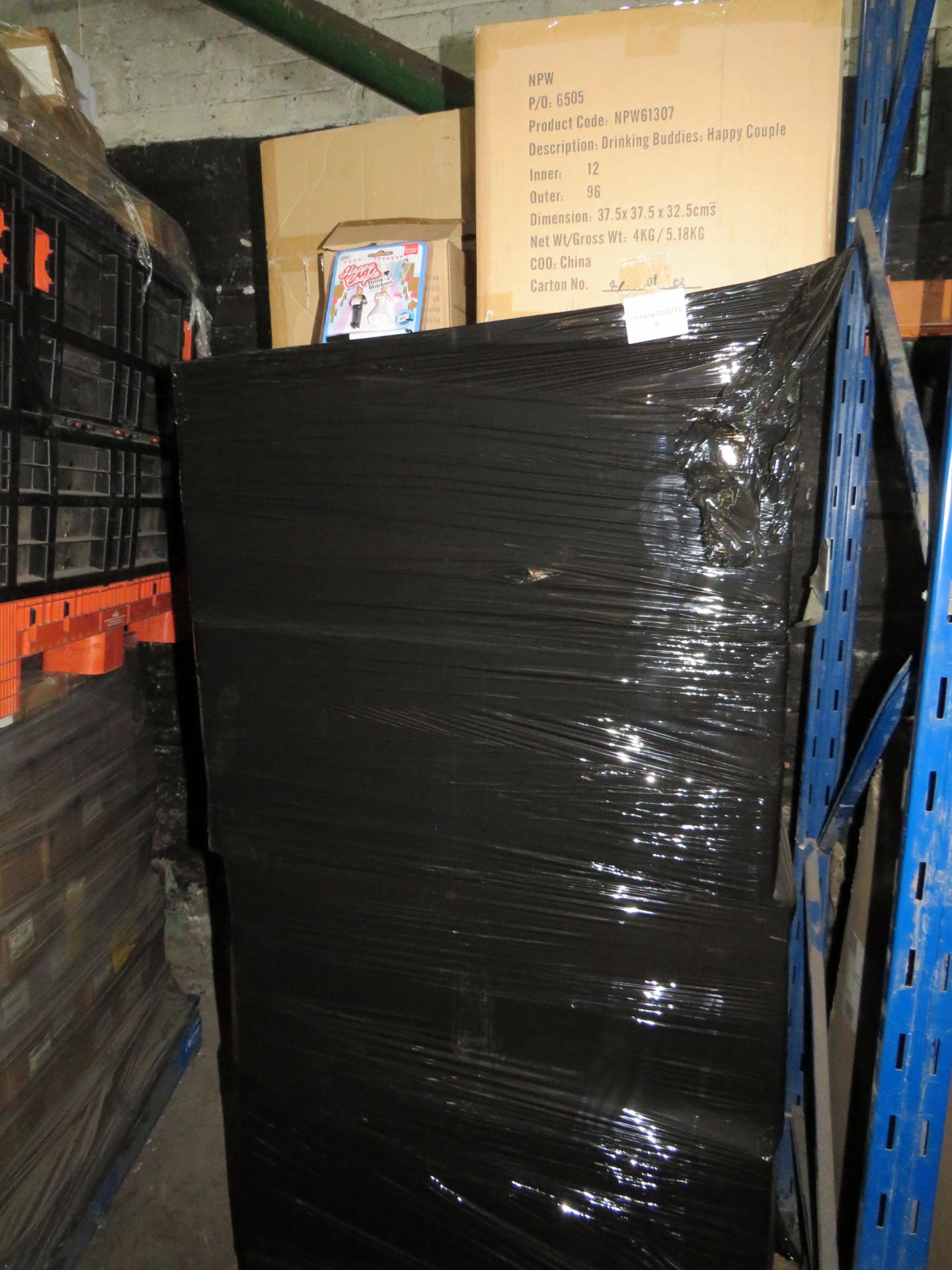 Pallet of approx, 3000 Drinking Buddies bride and groom drink marker sets, all new and still sealed, - Image 2 of 2
