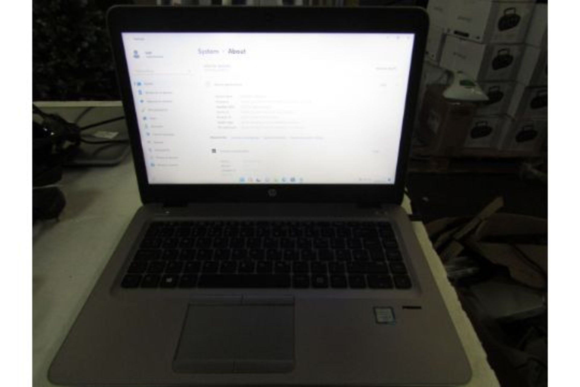 HP Elitebook 840 G3 core i5-6200U processor, 256gb disc and 4Gb ram, powers on and goes through to