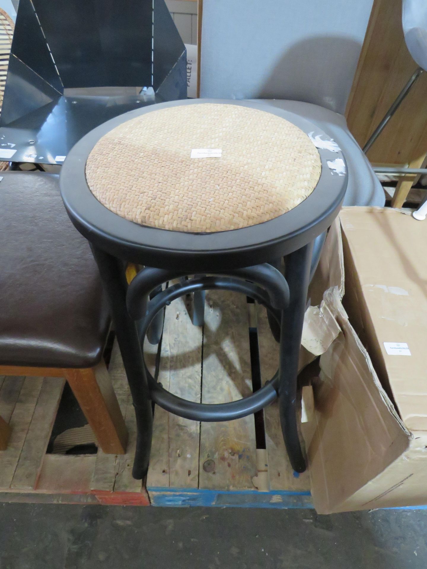 Cox & Cox Corso Natural Rattan Stool RRP 199 This item looks to be in good condition and appears